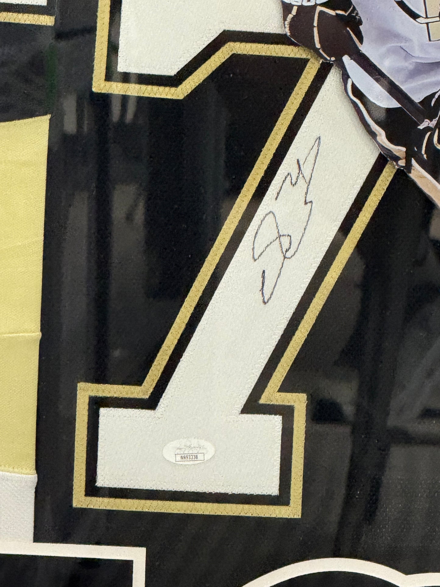 Evgeni Malkin - Pittsburgh Penguins- Framed Jersey- JSA Cut Out