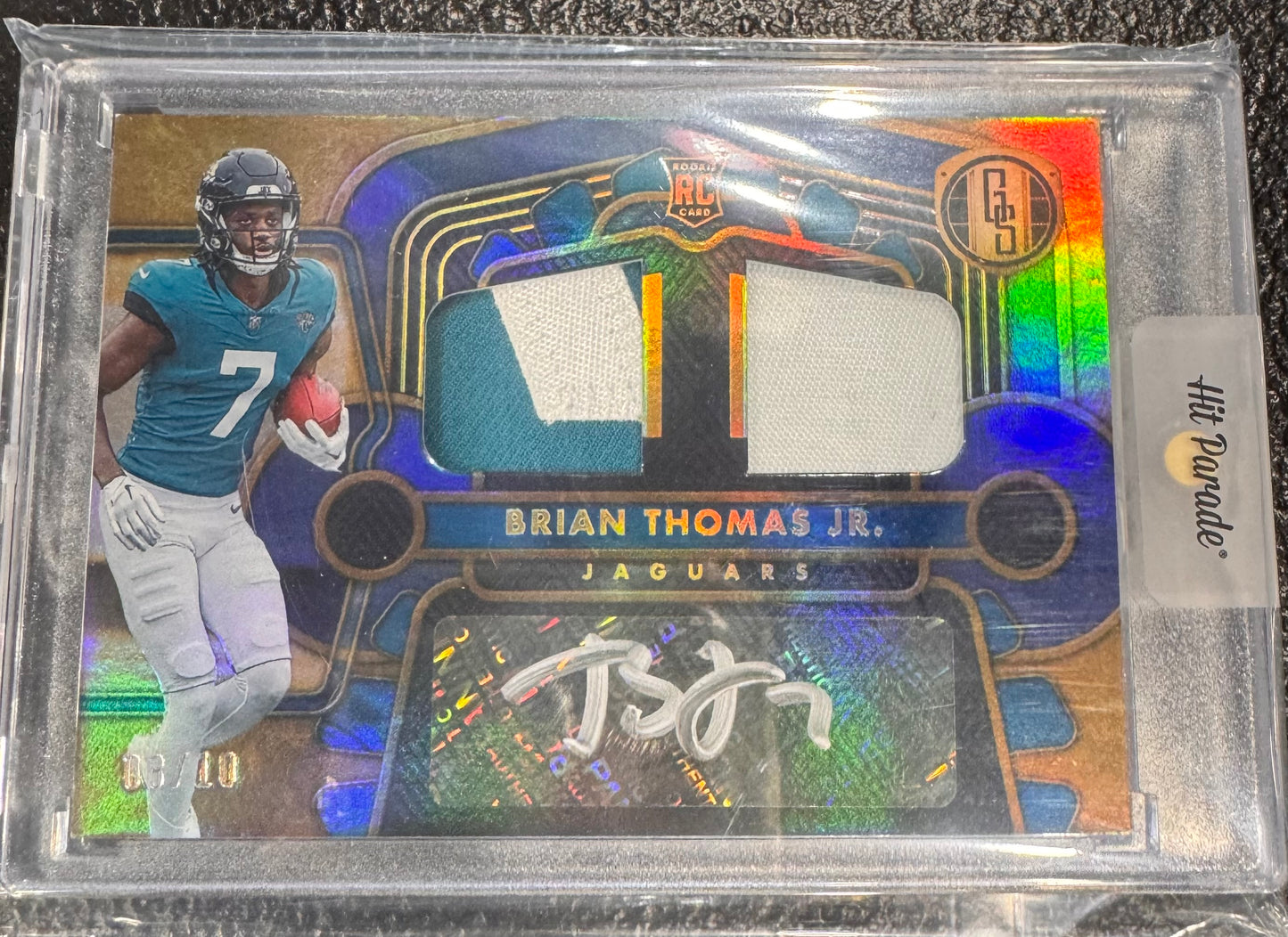 2024 Panini Gold Standard Brian Thomas Jr. Rookie Auto Dual Patch /10 Jaguars