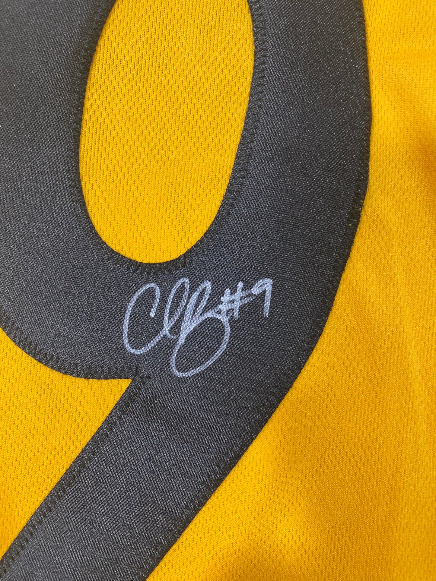 Chris Boswell signed Pittsburgh Steelers Custom Jersey Size Large JSA Authenticated Yellow