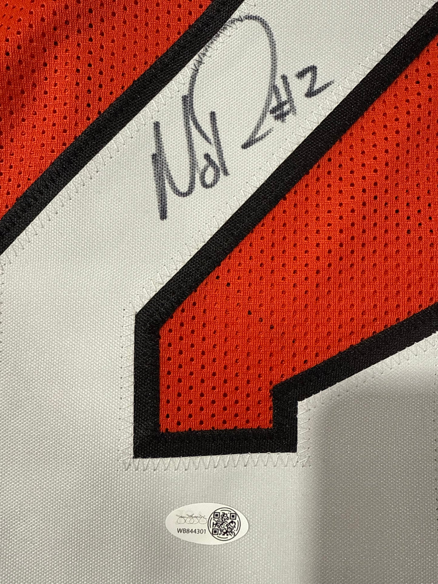 Mason Rudolph Signed Oklahoma State Cowboys Custom Jersey Jsa Orange