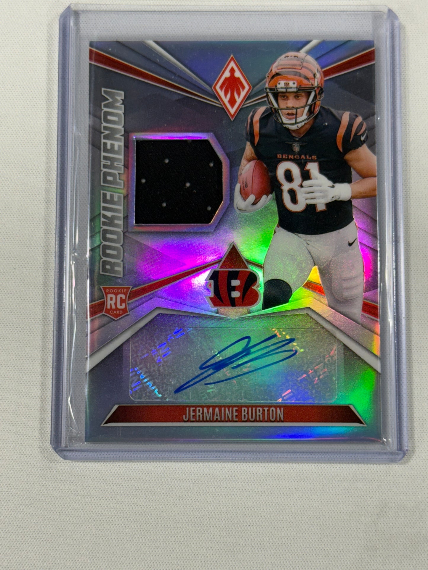 2024 Panini Phoenix ROOKIE PHENOM RPA /149 Jermaine Burton RC Auto Bengals