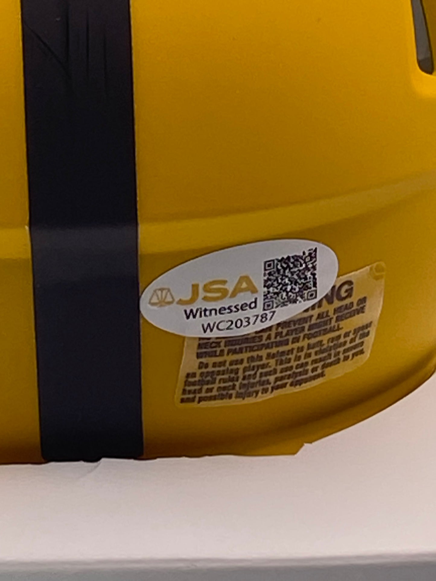 Chris Boswell signed Pittsburgh Steelers Yellow Matte Mini Helmet JSA