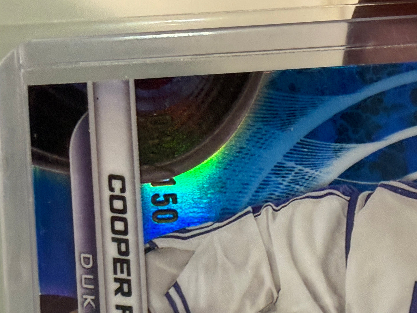 2024-25 Bowman's Best U Cooper Flagg Blue /150 #16 Color Match Duke Dallas Mavs