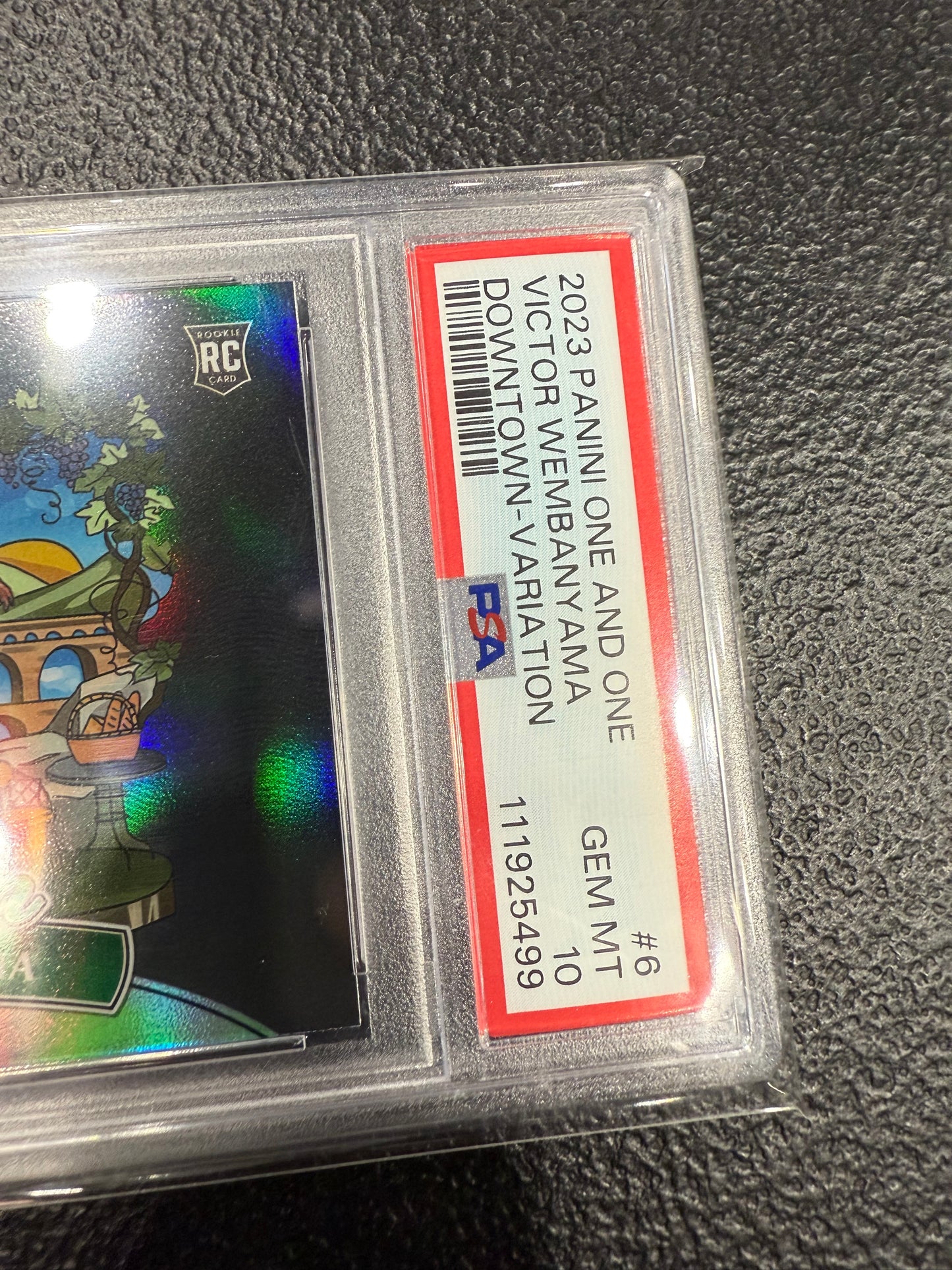 2023-24 One And One Victor Wembanyama Variation Downtown RC Case Hit SSP PSA 10