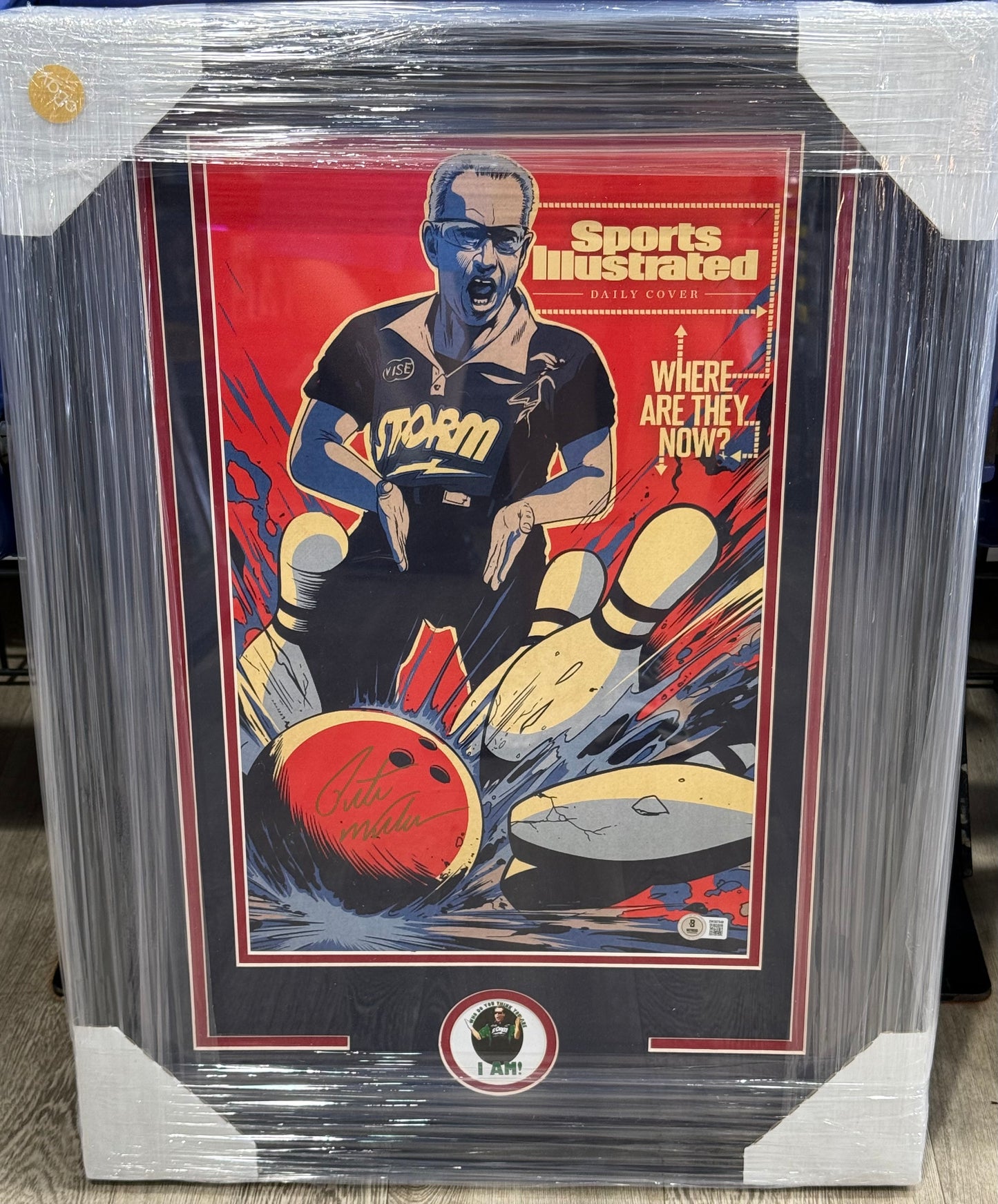 PBA Pete Weber Signed Framed Sports Illustrated Beckett
