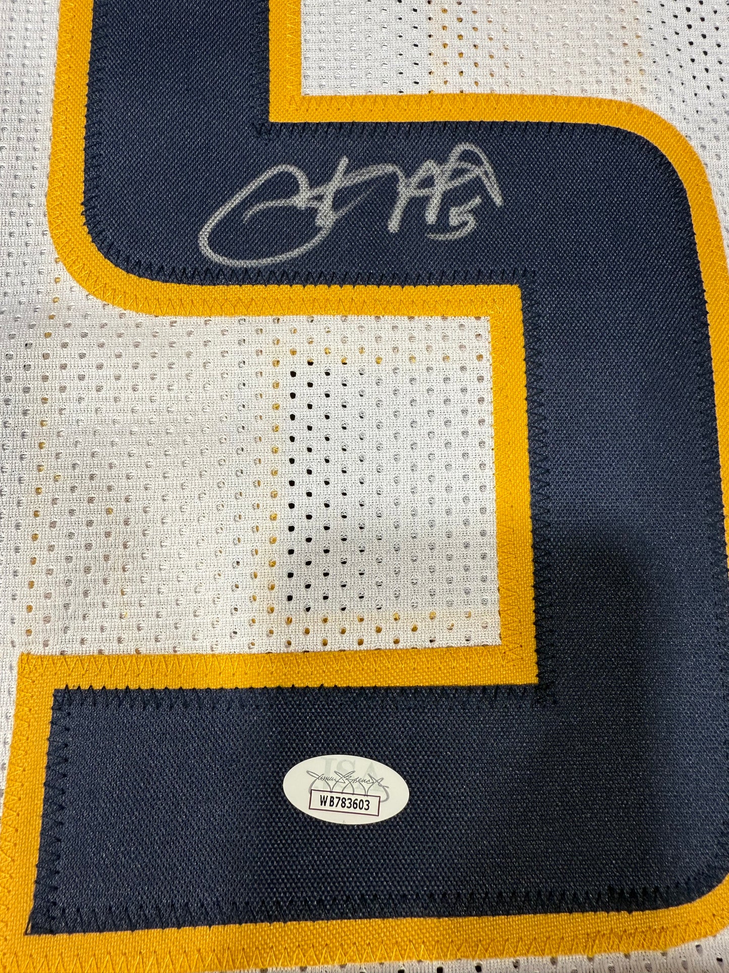 Pat White signed West Virginia WVU Mountaineers jersey JSA COA White
