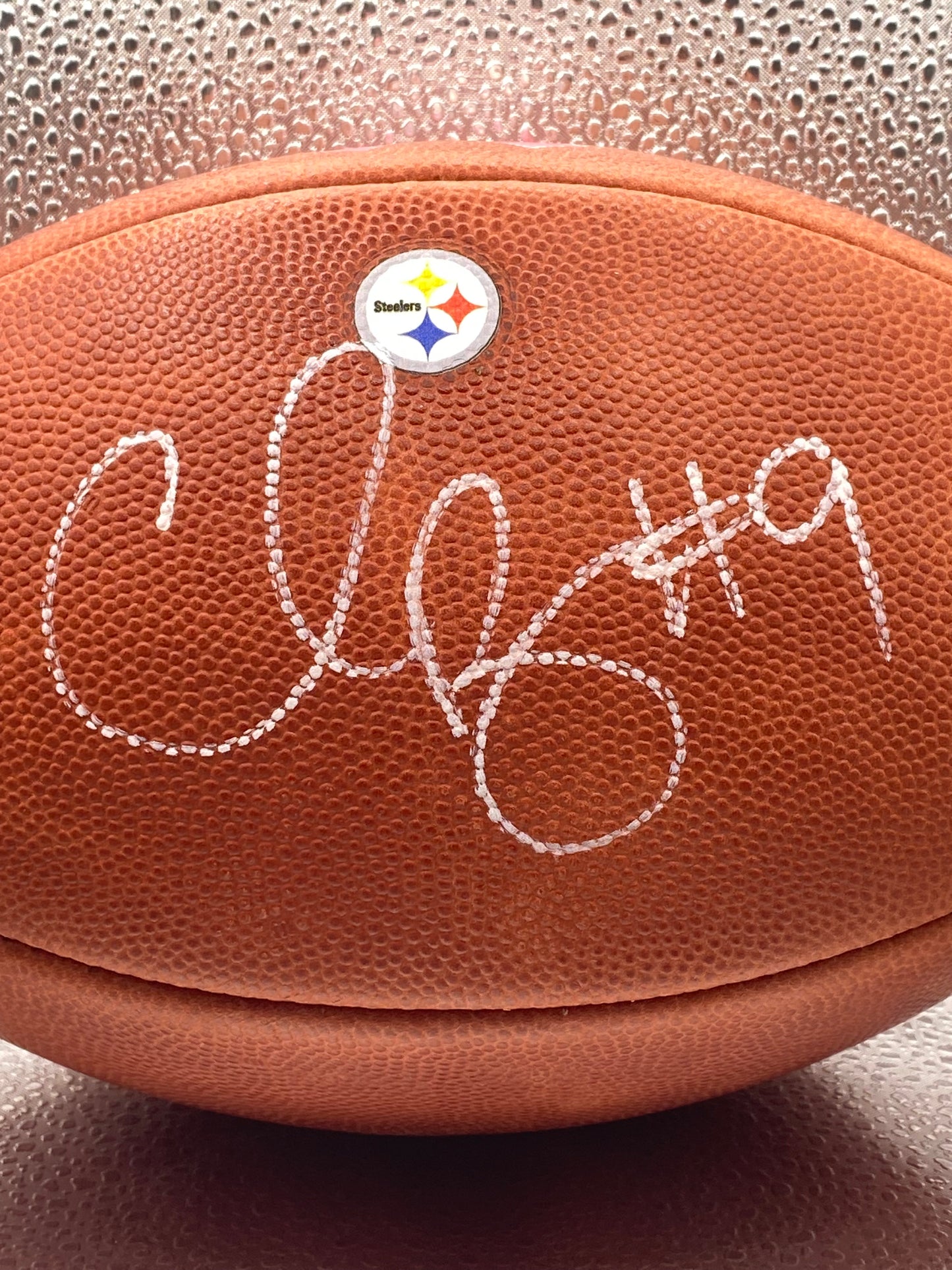 Chris Boswell signed full size football JSA