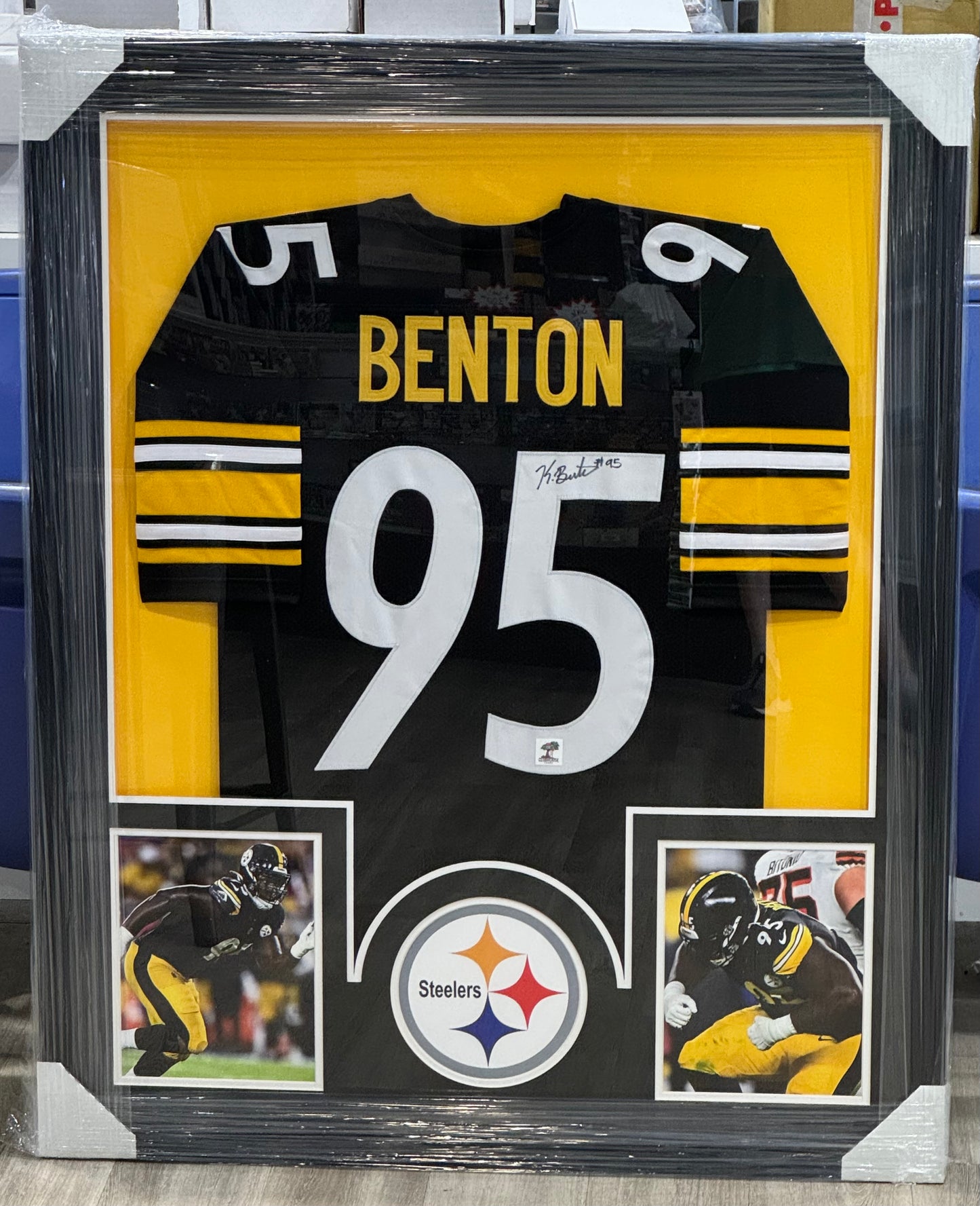 Keeanu Benton Pittsburgh Steelers Signed Framed Custom Black Jersey Clubhouse