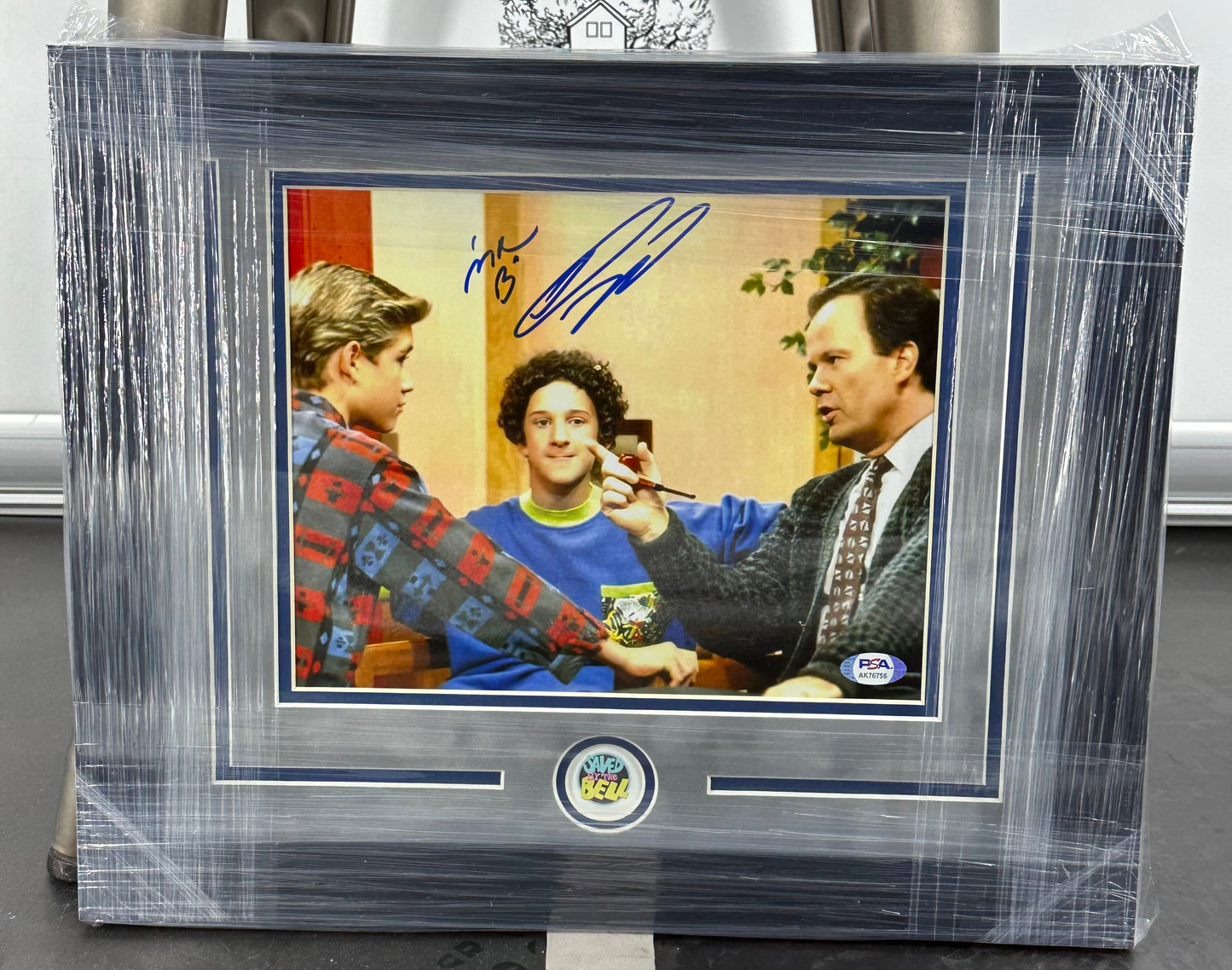 Dennis Haskins SAVED BY THE BELL Autographed Framed 8x10 Psa/Dna