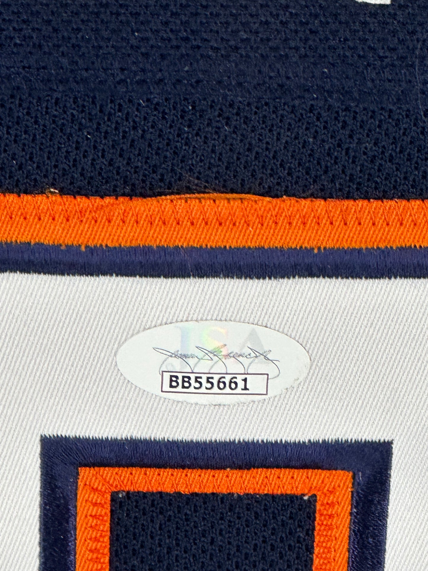 Connor McDavid signed framed Edmonton Oilers Jsa Alternate Jersey