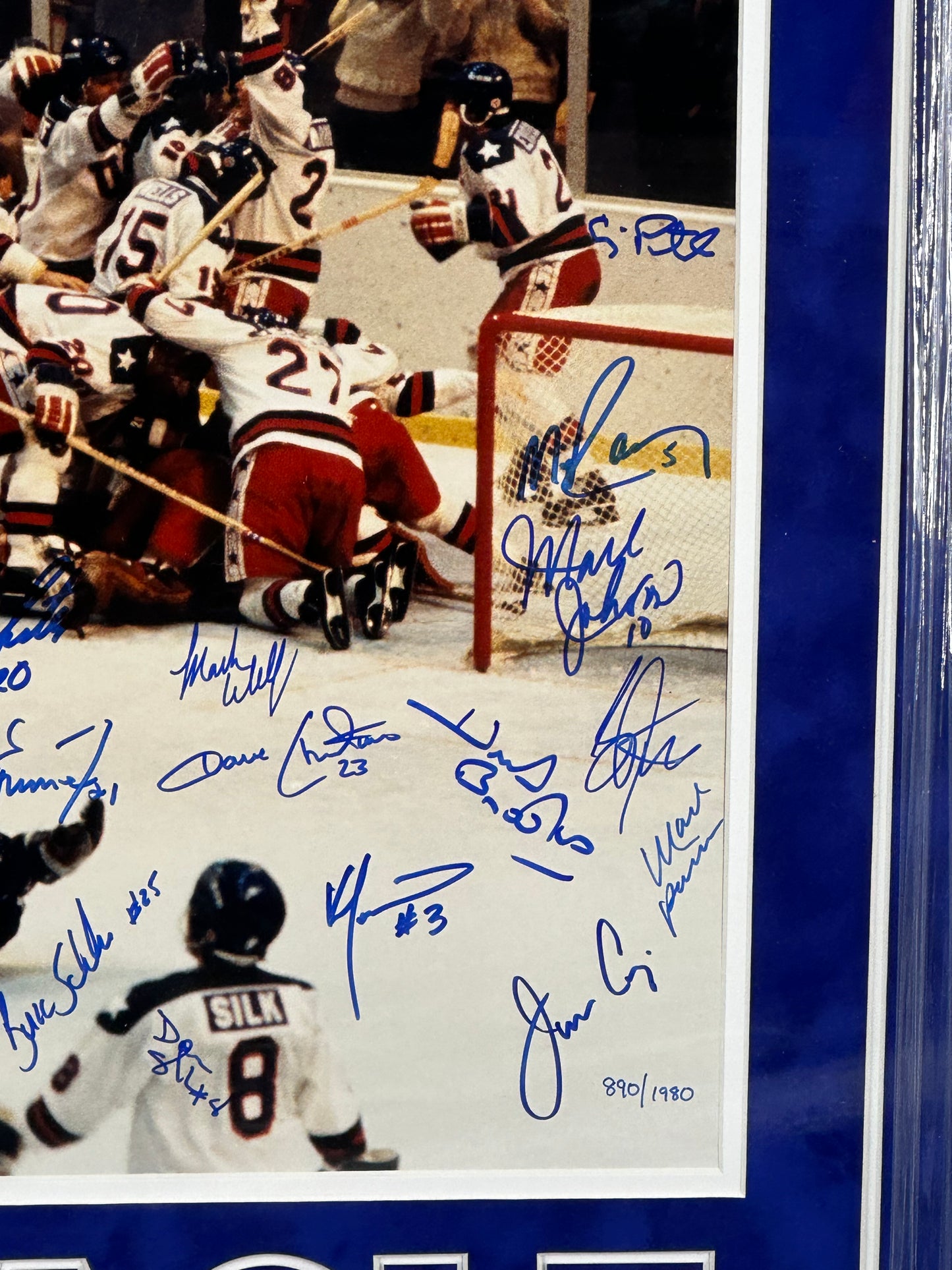 Miracle on Ice 1980s Team signed 16x20 framed