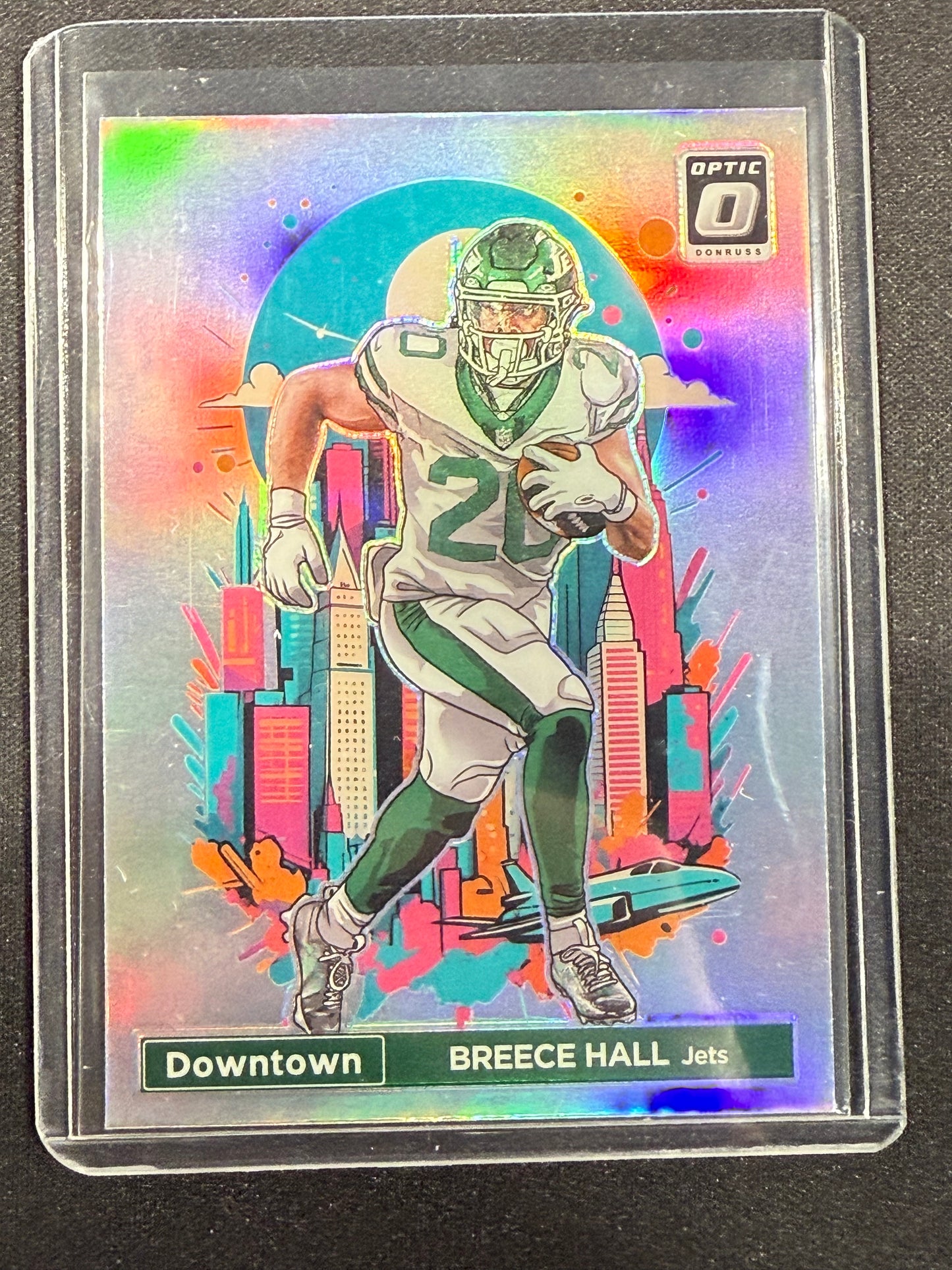 2024 Panini Donruss Optic Breece Hall Downtown New York Jets