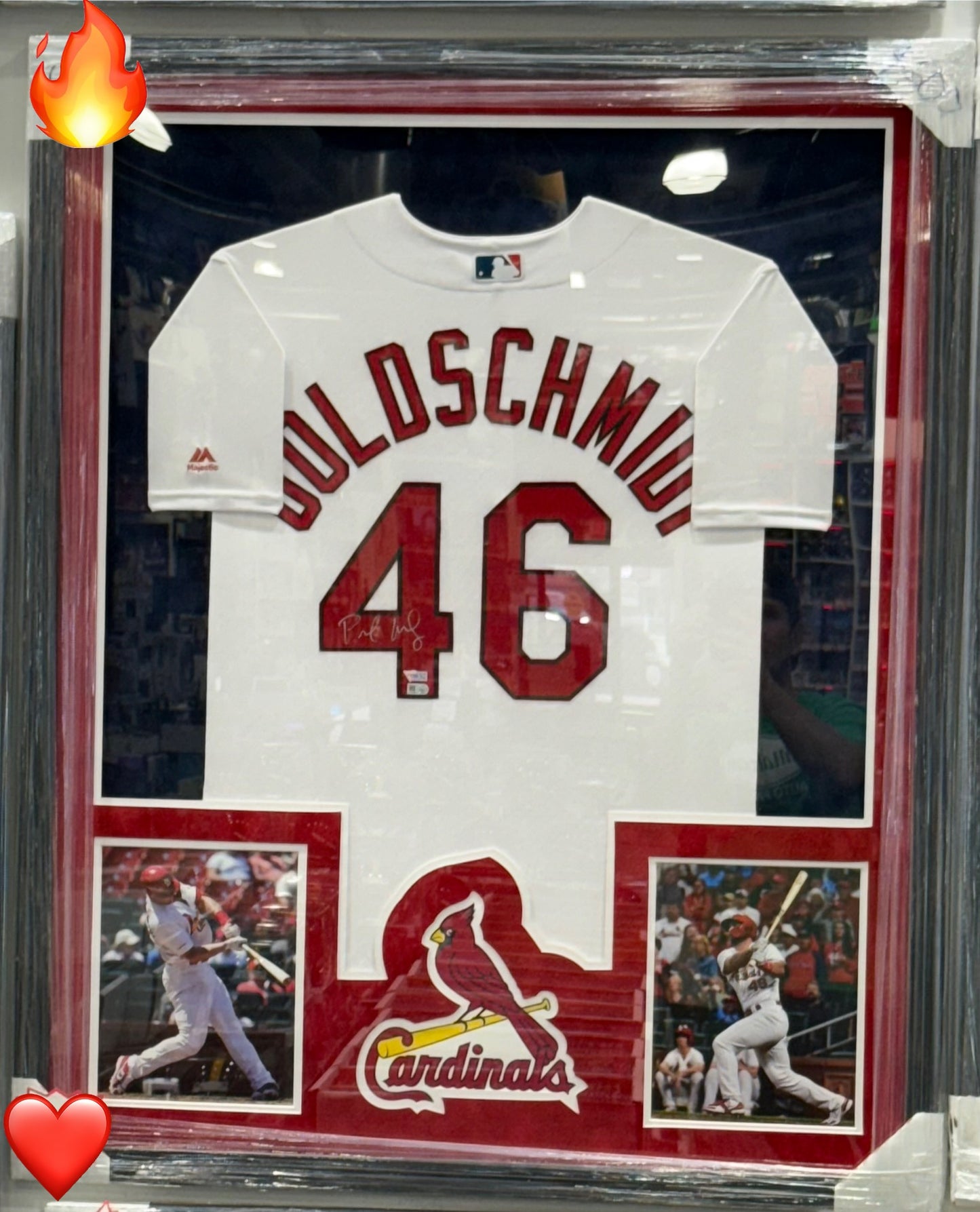 Paul Goldschmidt Signed Framed At Louis Cardinals Jersey Fanatics COA