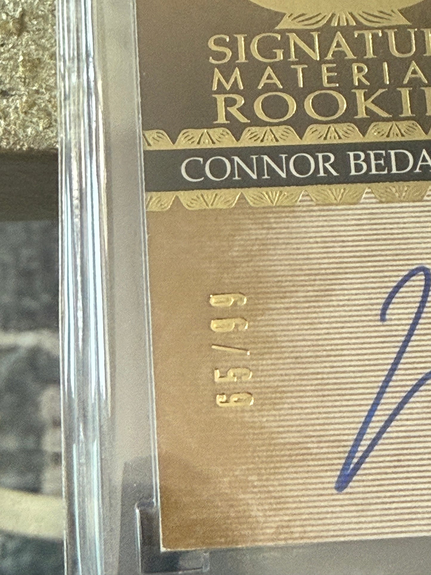 2023-24 UD The Cup Signature Materials Connor Bedard RC Auto /99 Chicago