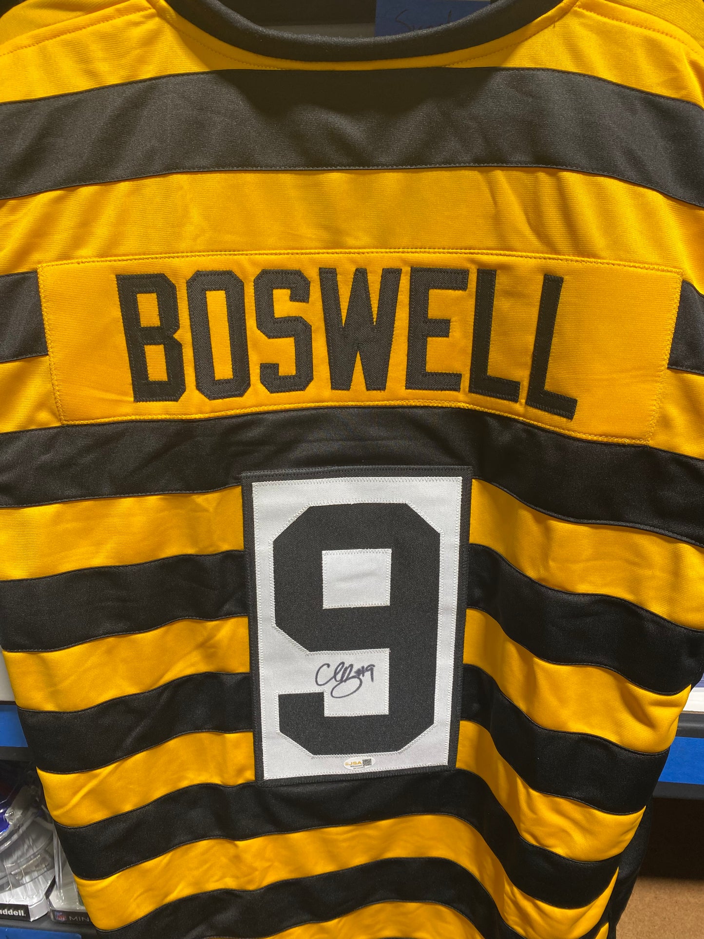 Chris Boswell signed Pittsburgh Steelers Custom Jersey Size XL JSA Authenticated bumblebee