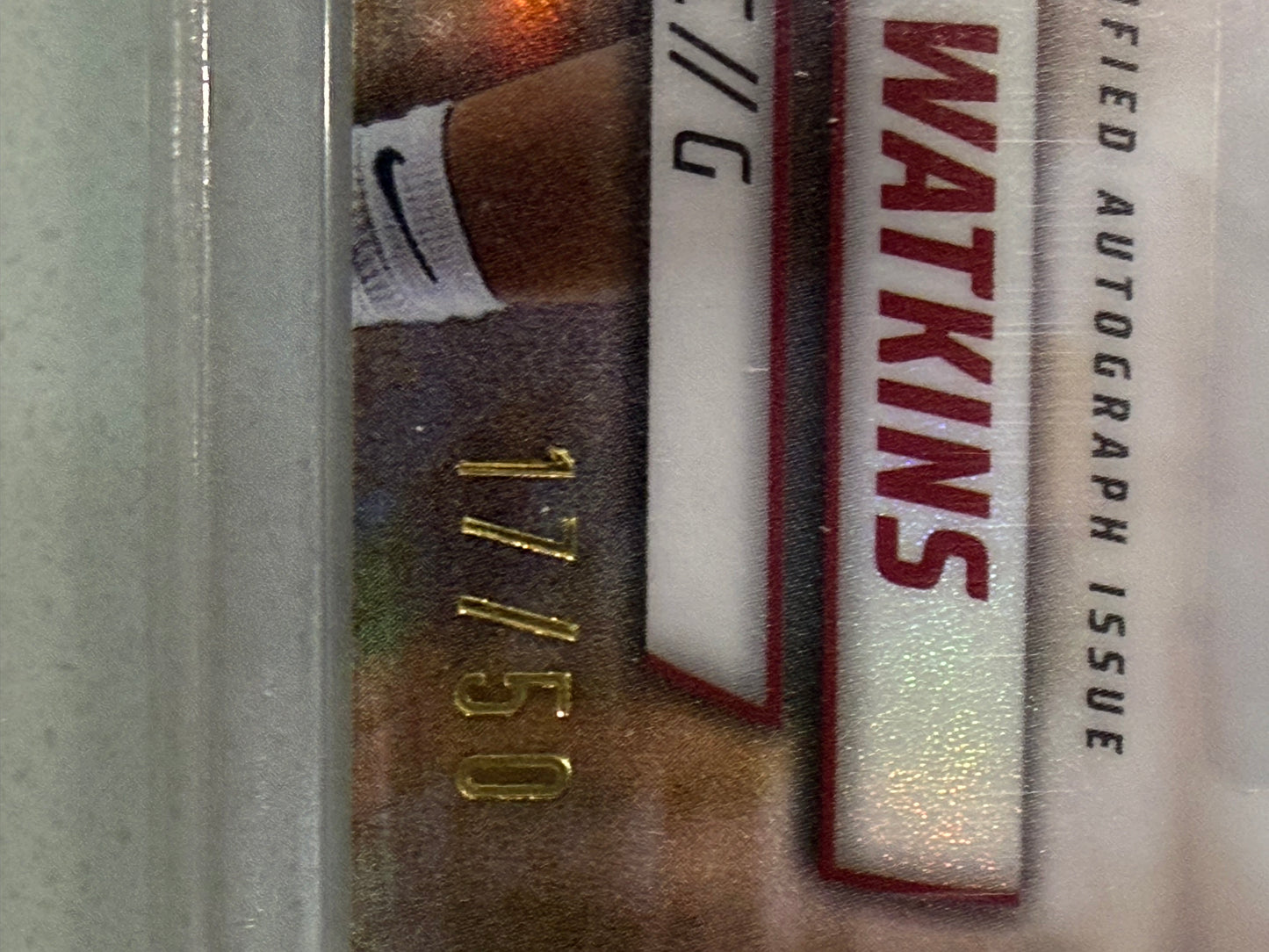 2024-25 Bowman Chrome U Juju Watkins True Gold Refractor Auto #d /50 USC