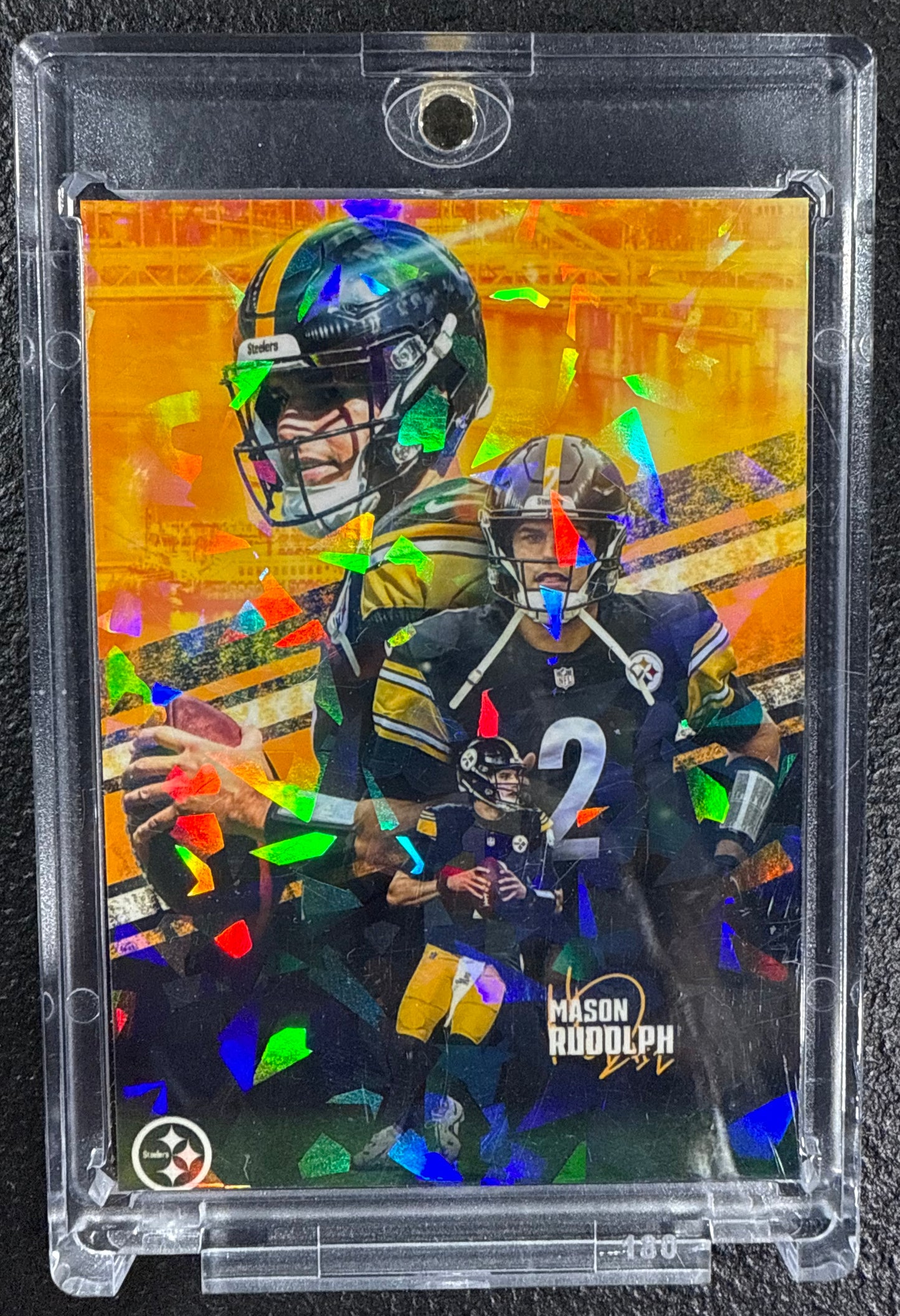 Mason Rudolph Signed 3D Custom Card Pittsburgh Steelers Ferg2