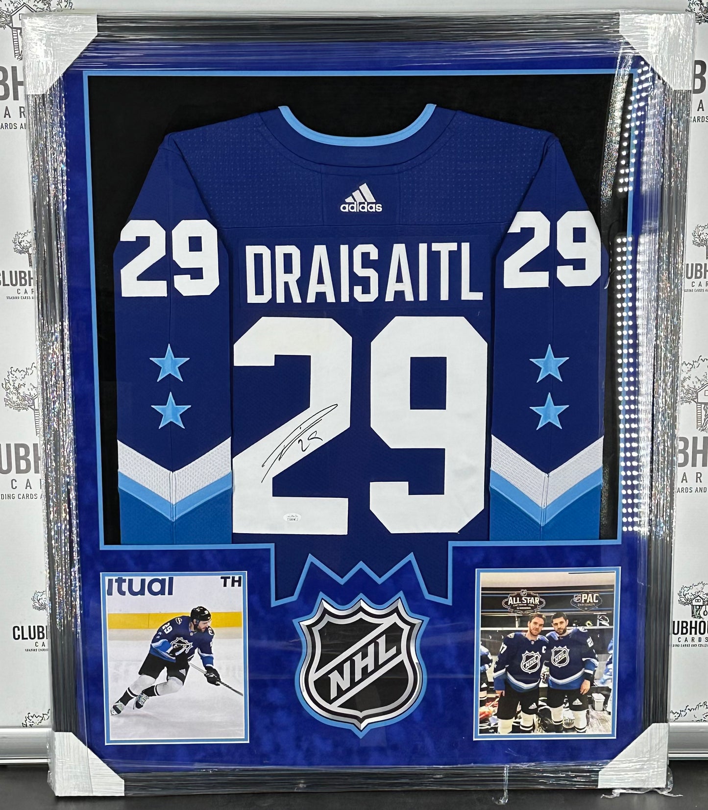 Leon Draisaitl Edmonton Oilers Signed Framed Adidas Authentic Jersey JSA