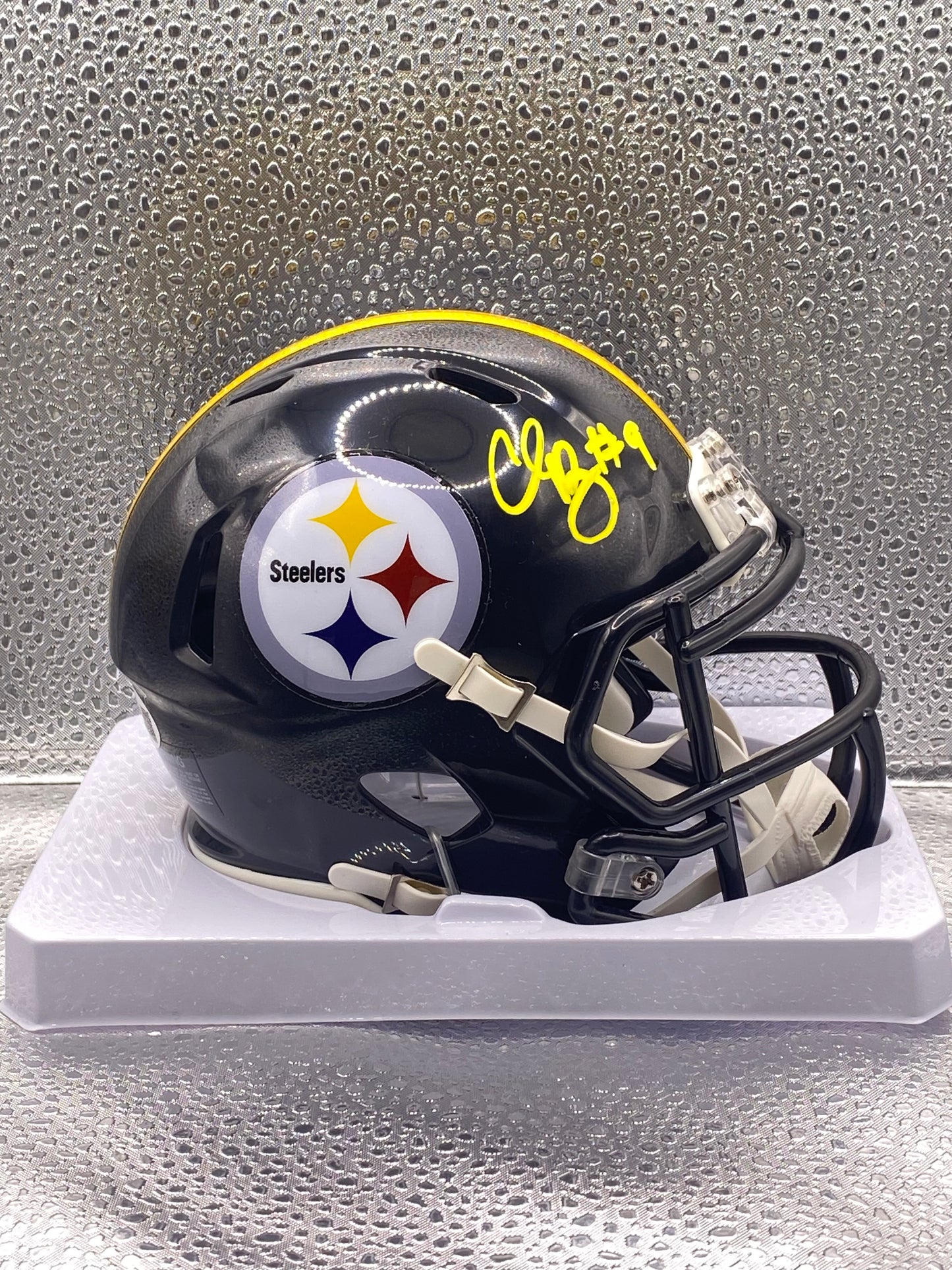 Chris Boswell signed Pittsburgh Steelers Black Mini Helmet JSA