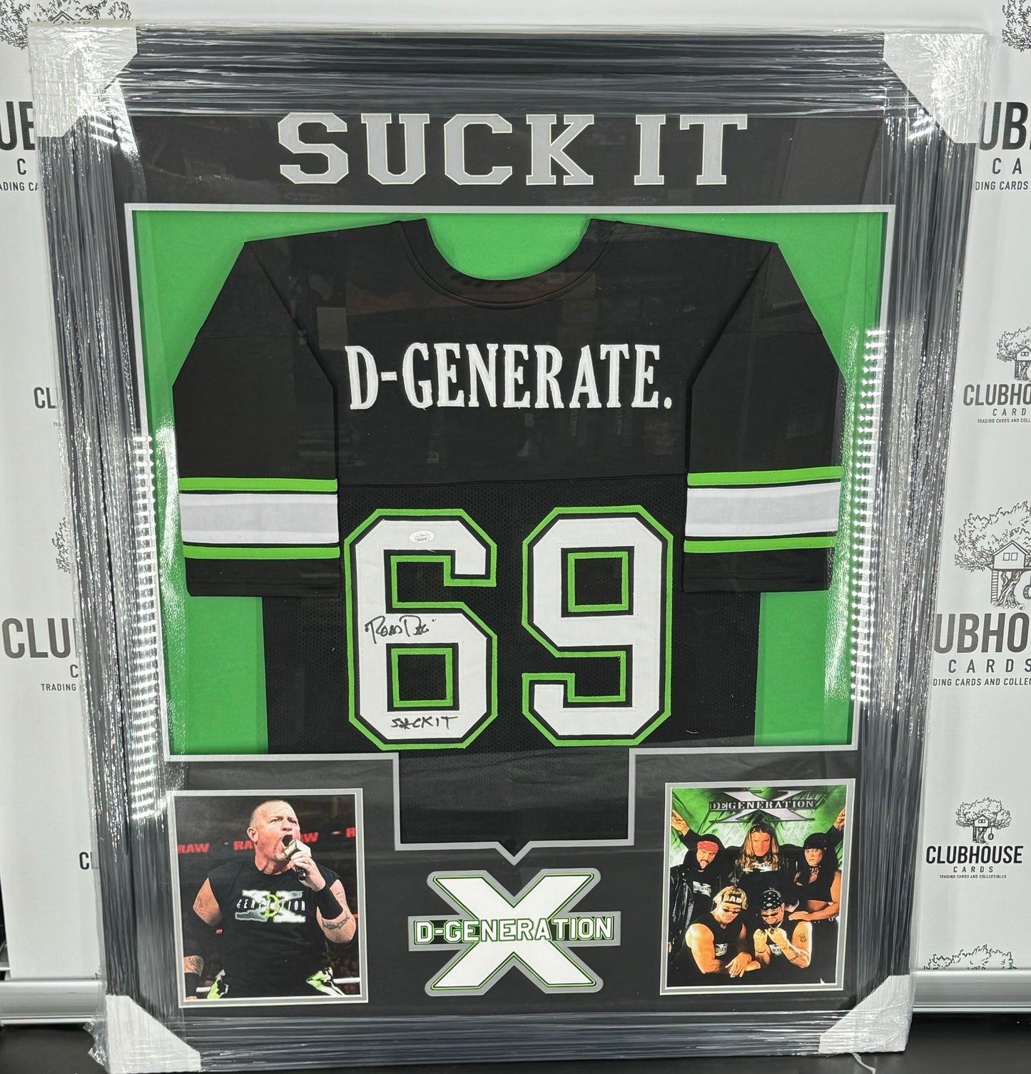 Road Dogg Signed Framed Degeneration X Custom Jersey JSA WWE