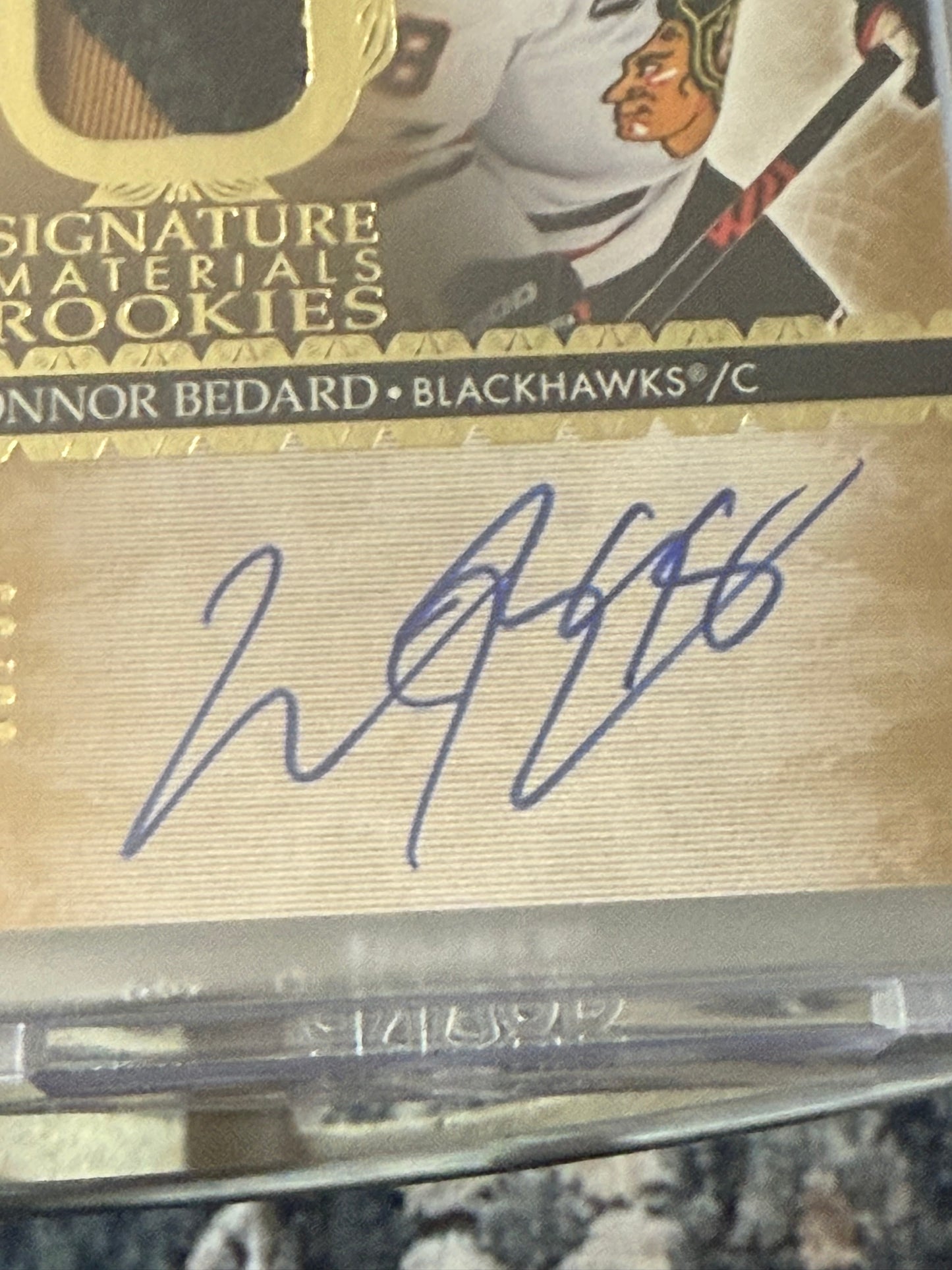 2023-24 UD The Cup Signature Materials Connor Bedard RC Auto /99 Chicago