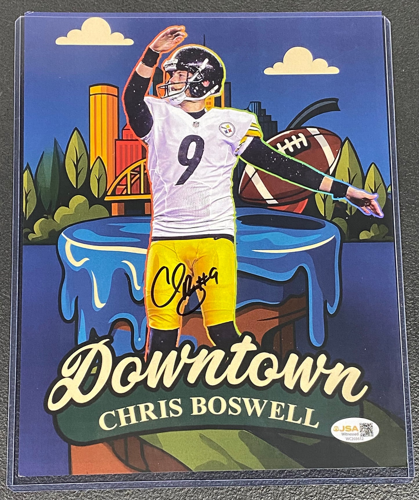 Chris Boswell signed 8x10 JSA Downtown