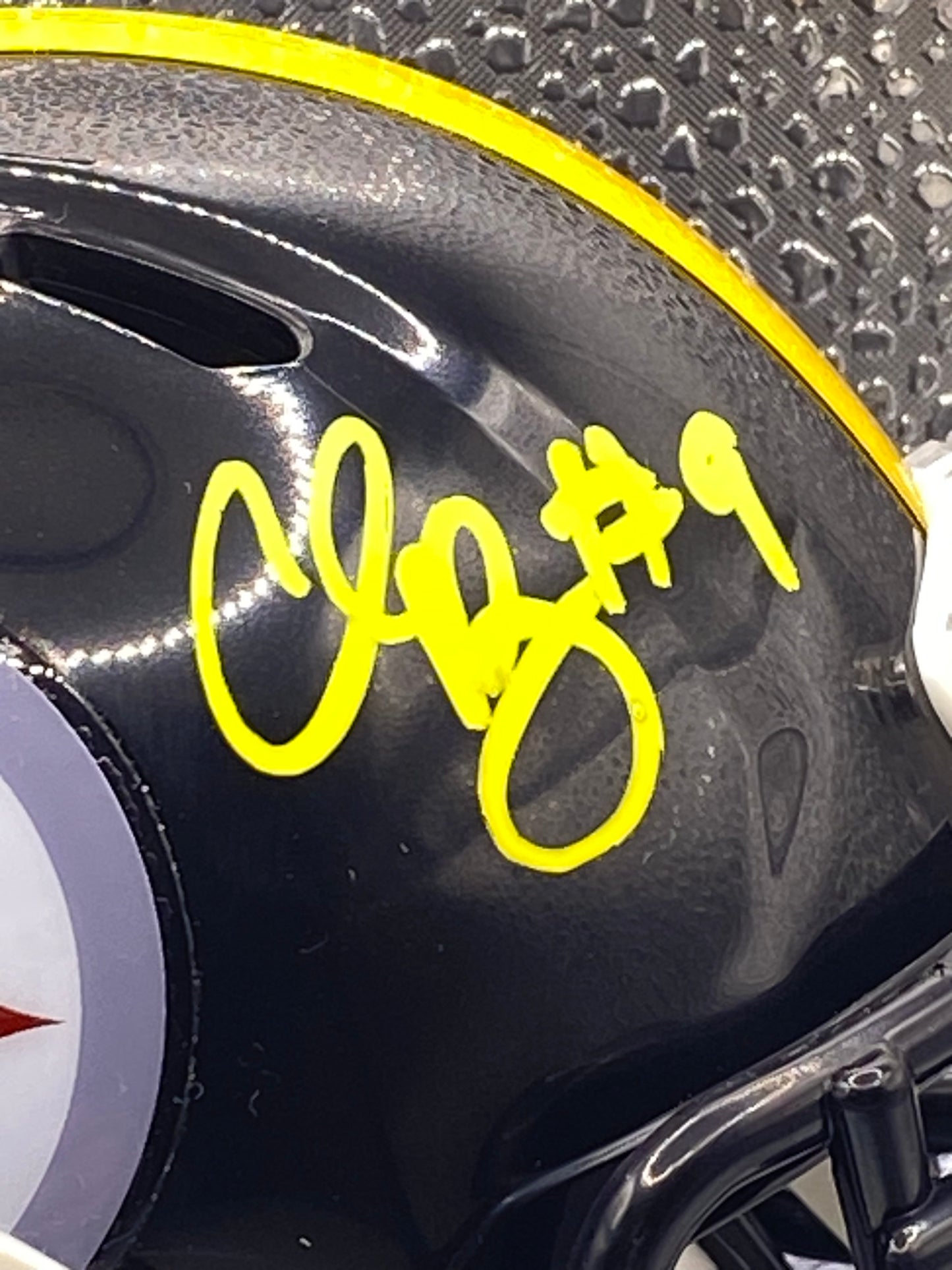 Chris Boswell signed Pittsburgh Steelers Black Mini Helmet JSA