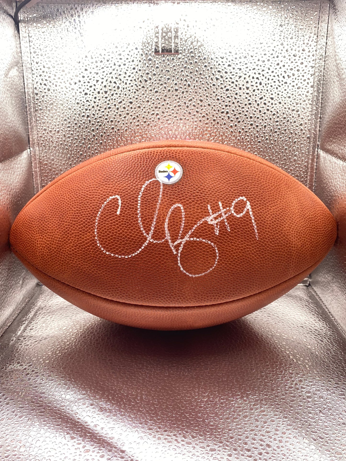 Chris Boswell signed full size football JSA