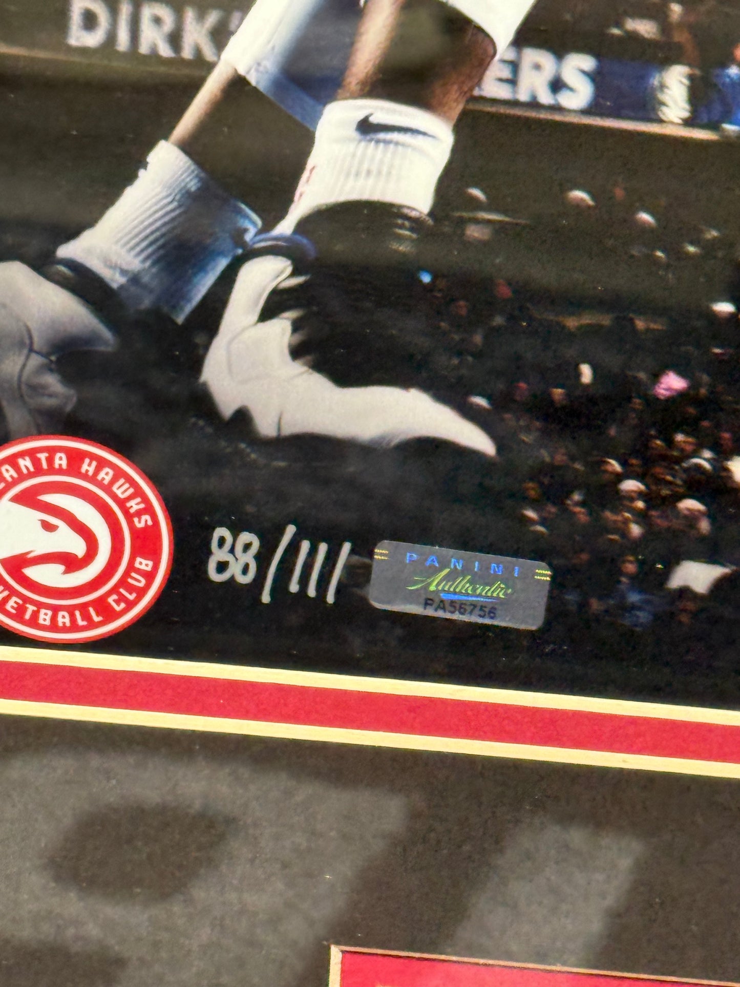 Trae Young Signed Framed Atlanta Hawks 16x20 Basketball Reverse Photo Panini /111