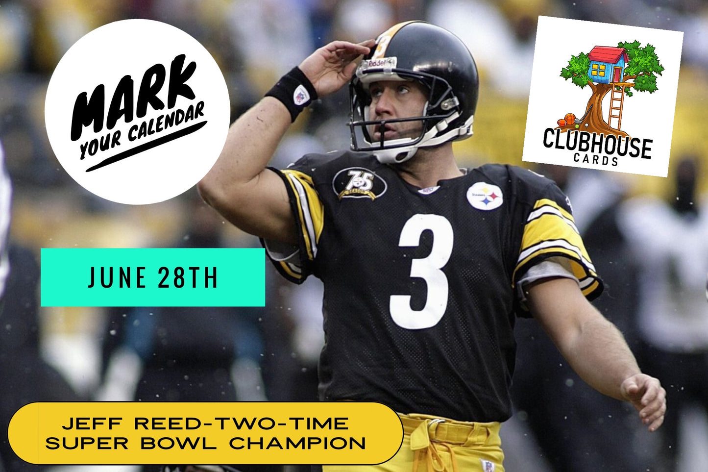 Jeff Reed autographed signing - June 28th