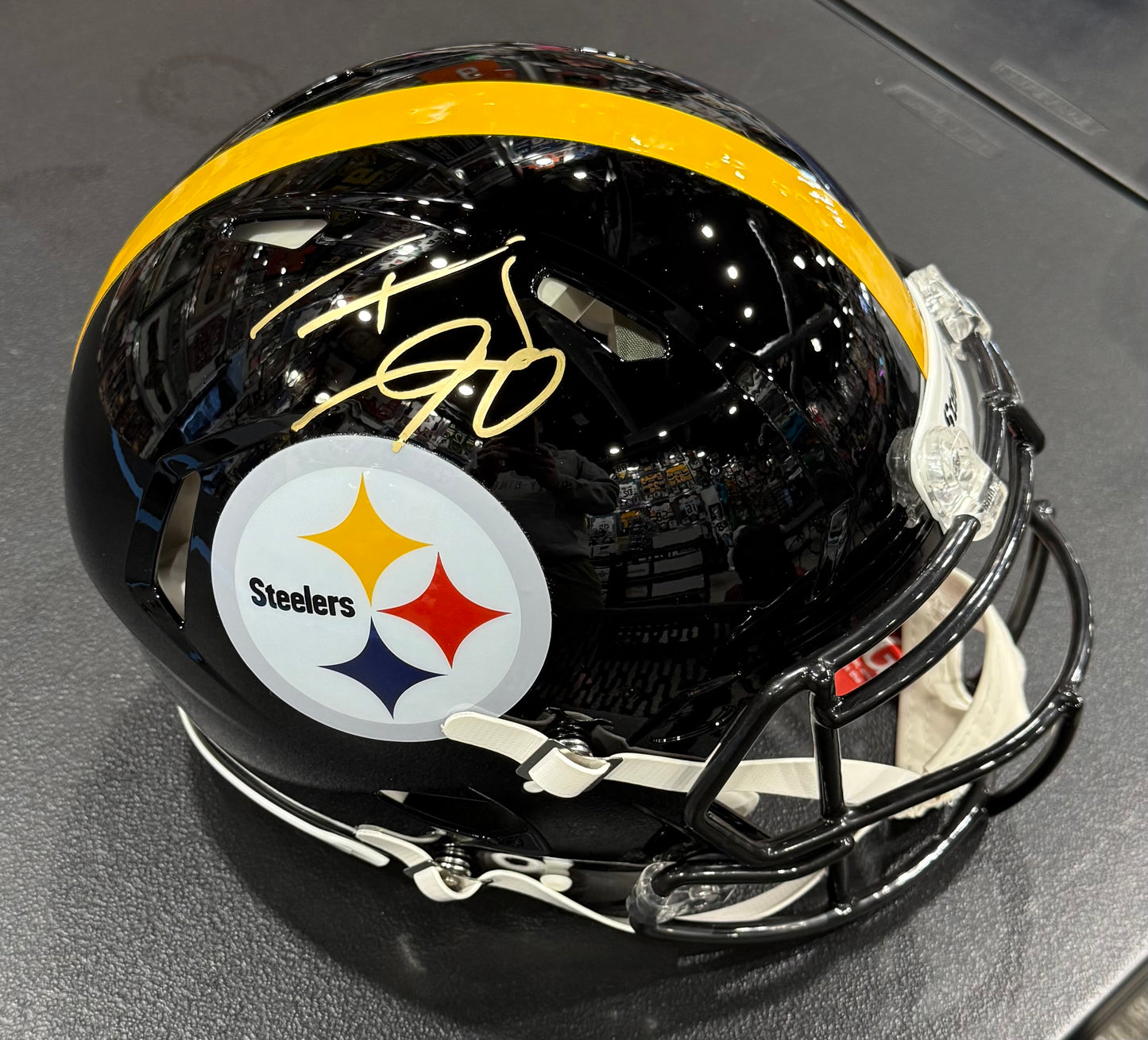 TJ Watt Autographed Full Size Authentic Speed Helmet Steelers Authentic