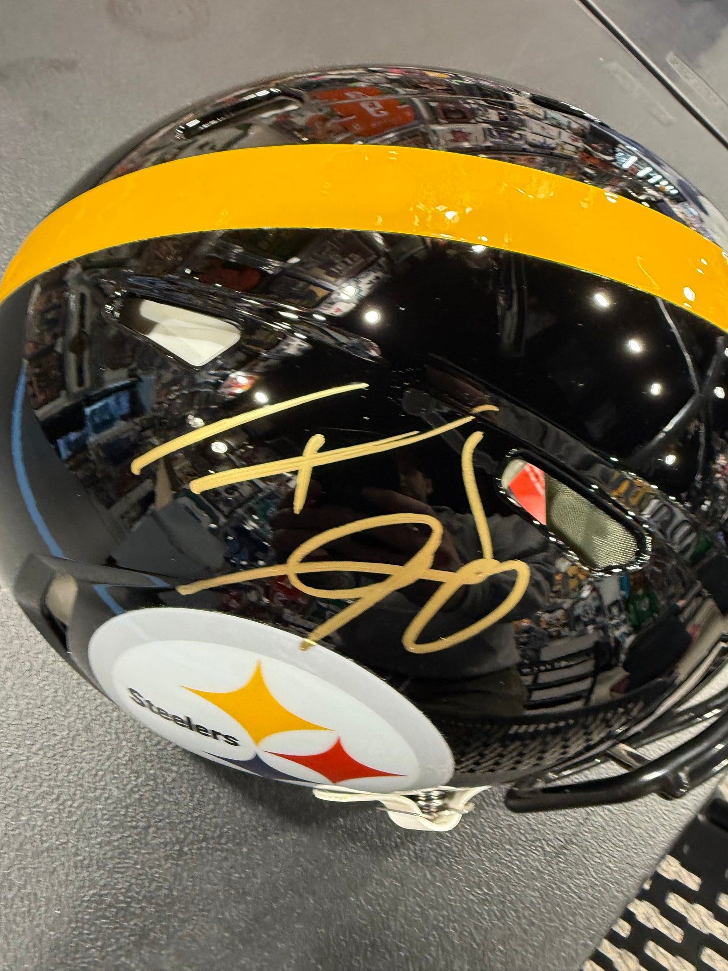 TJ Watt Autographed Full Size Authentic Speed Helmet Steelers Authentic