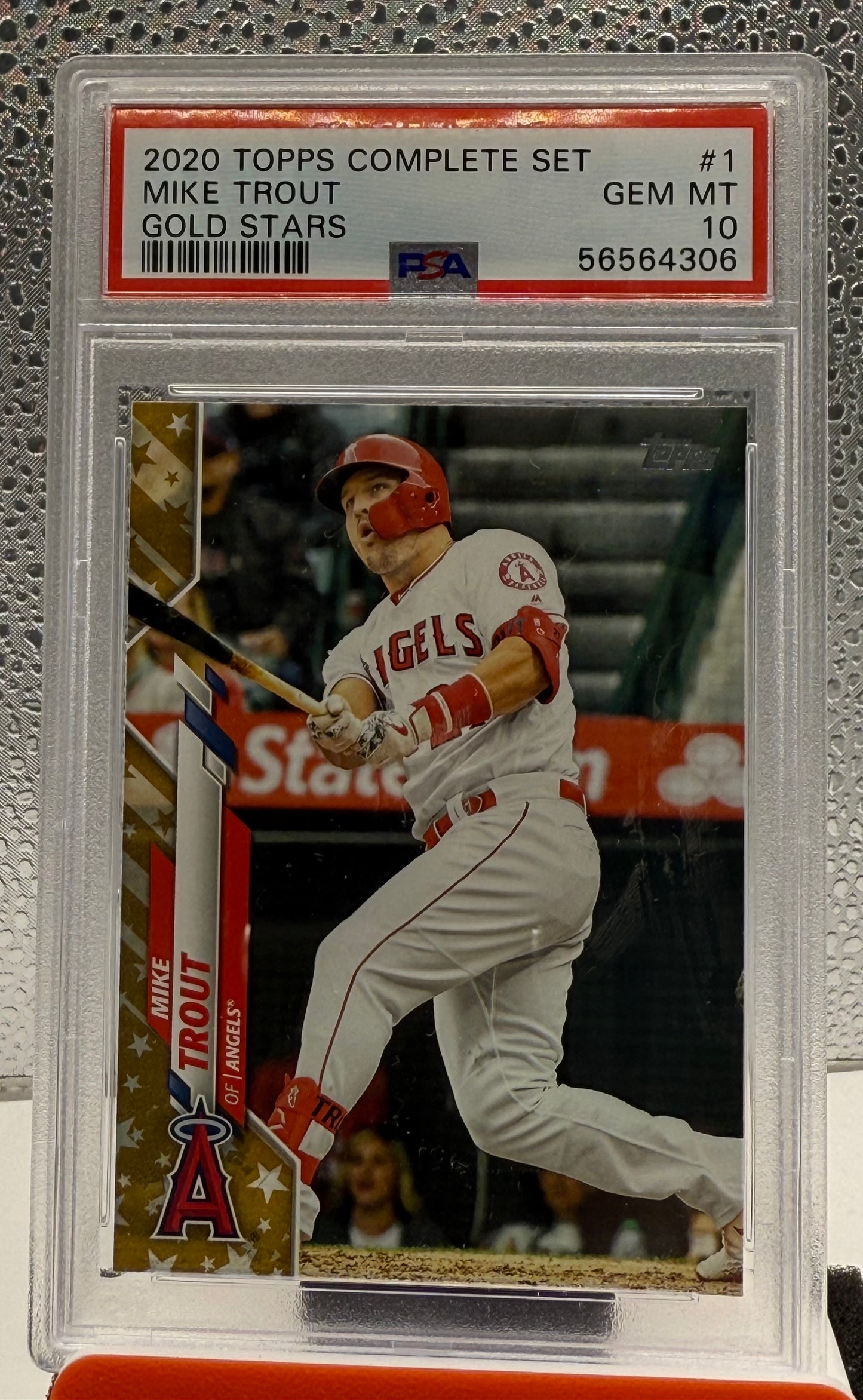 2020 Topps Chrome Refractor #1 Mike Trout PSA 10 Gem Mint Anaheim Angels
