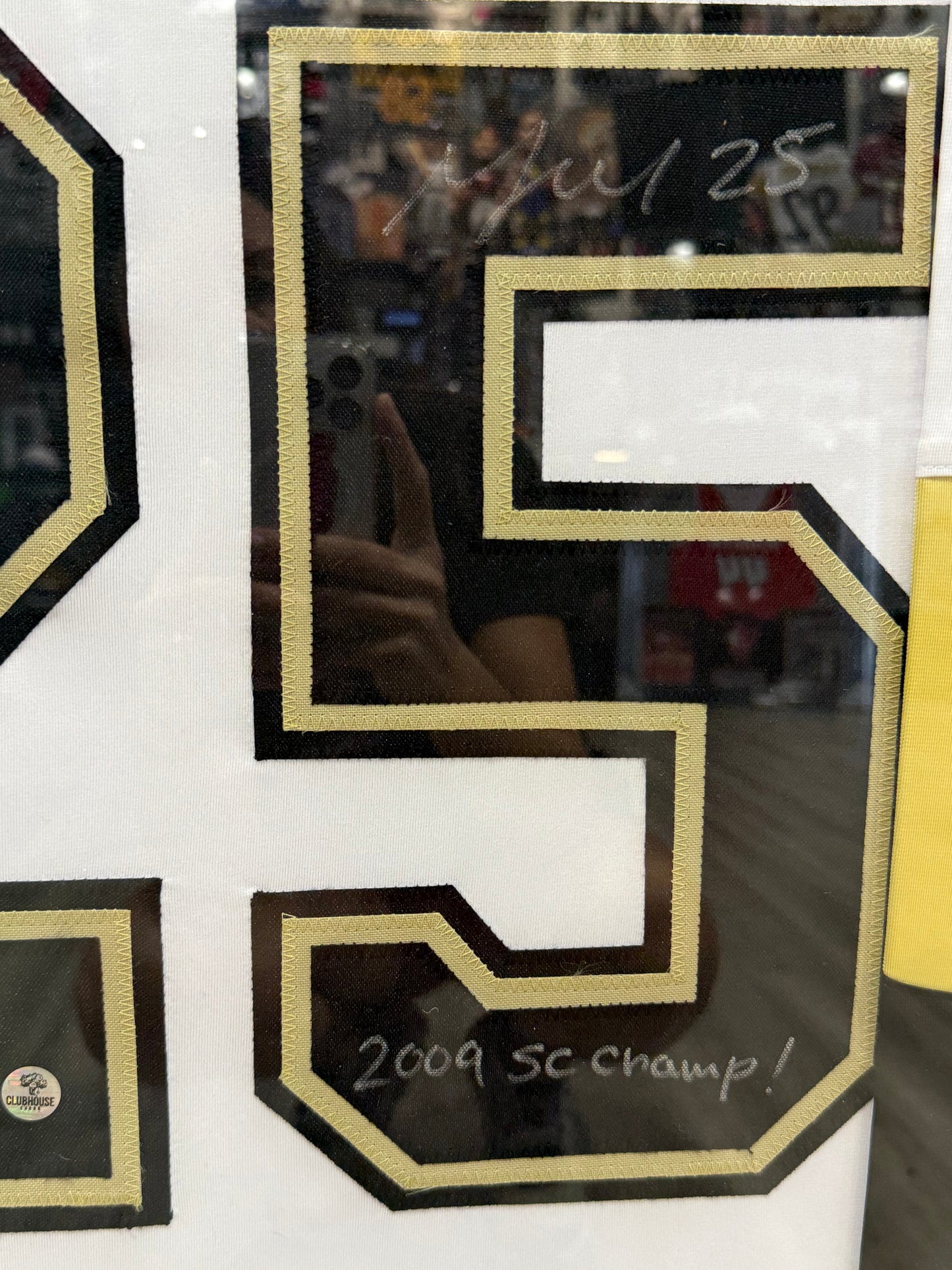 MAX TALBOT SIGNED Framed Custom Jersey White Penguins Clubhouse Cards “2009 SC