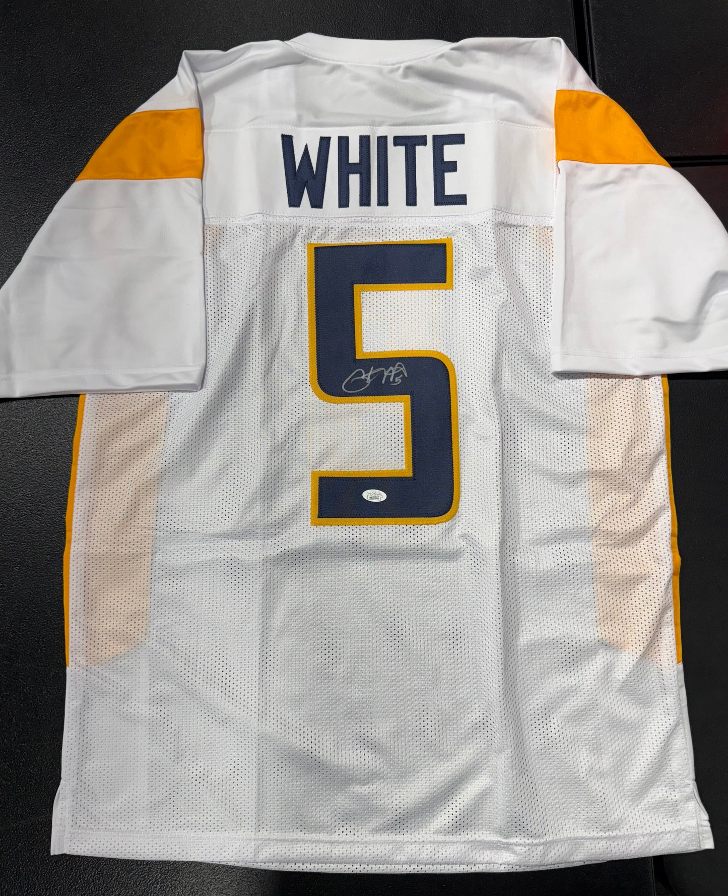 Pat White signed West Virginia WVU Mountaineers jersey JSA COA White
