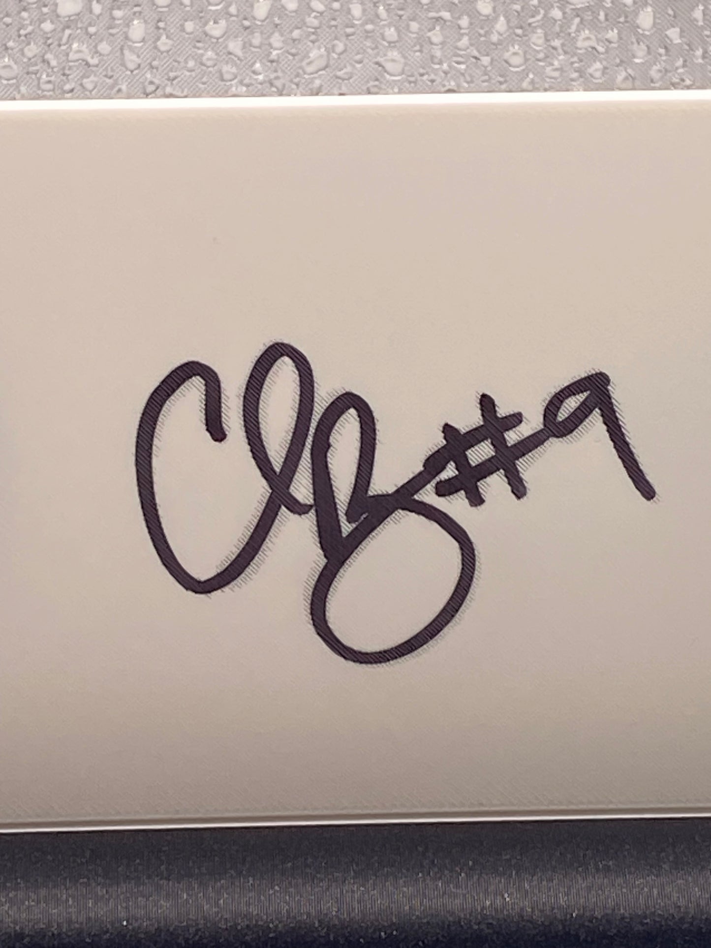 Chris Boswell signed 3D Printed Plaque JSA