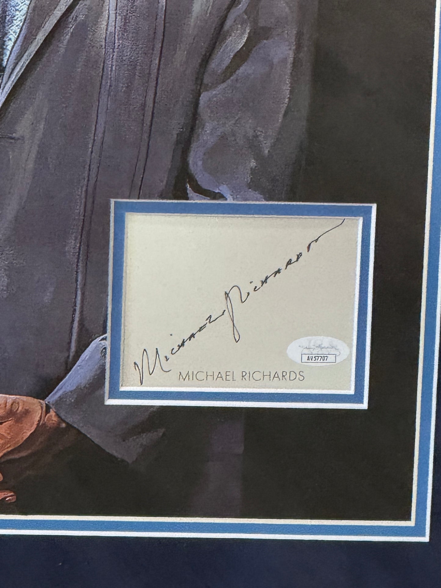 Michael Richards Signed Cut Signature Framed Photo Collage Seinfeld JSA