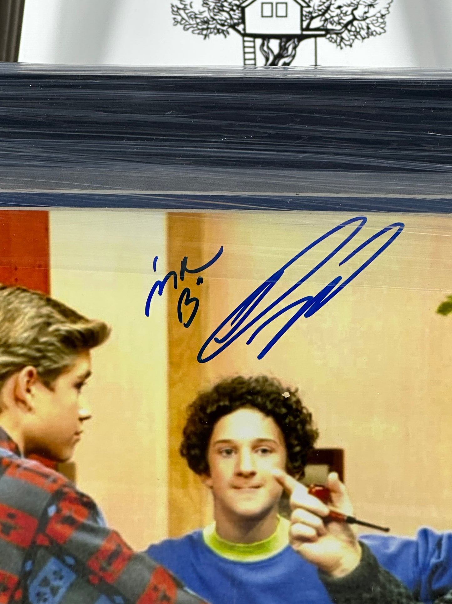 Dennis Haskins SAVED BY THE BELL Autographed Framed 8x10 Psa/Dna