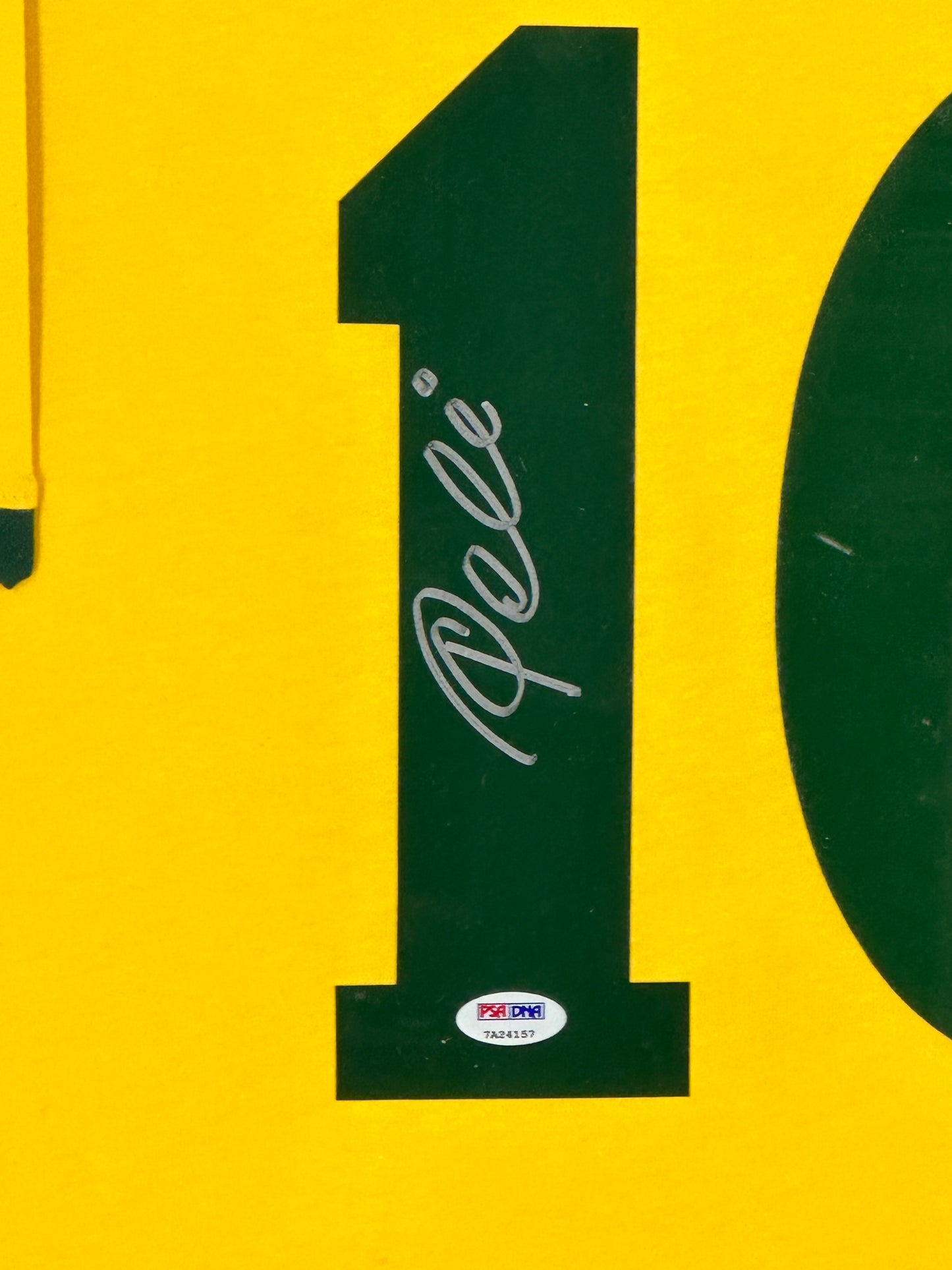 Pele Signed Framed Jersey PSA/DNA Authenticated Brasil Brazil