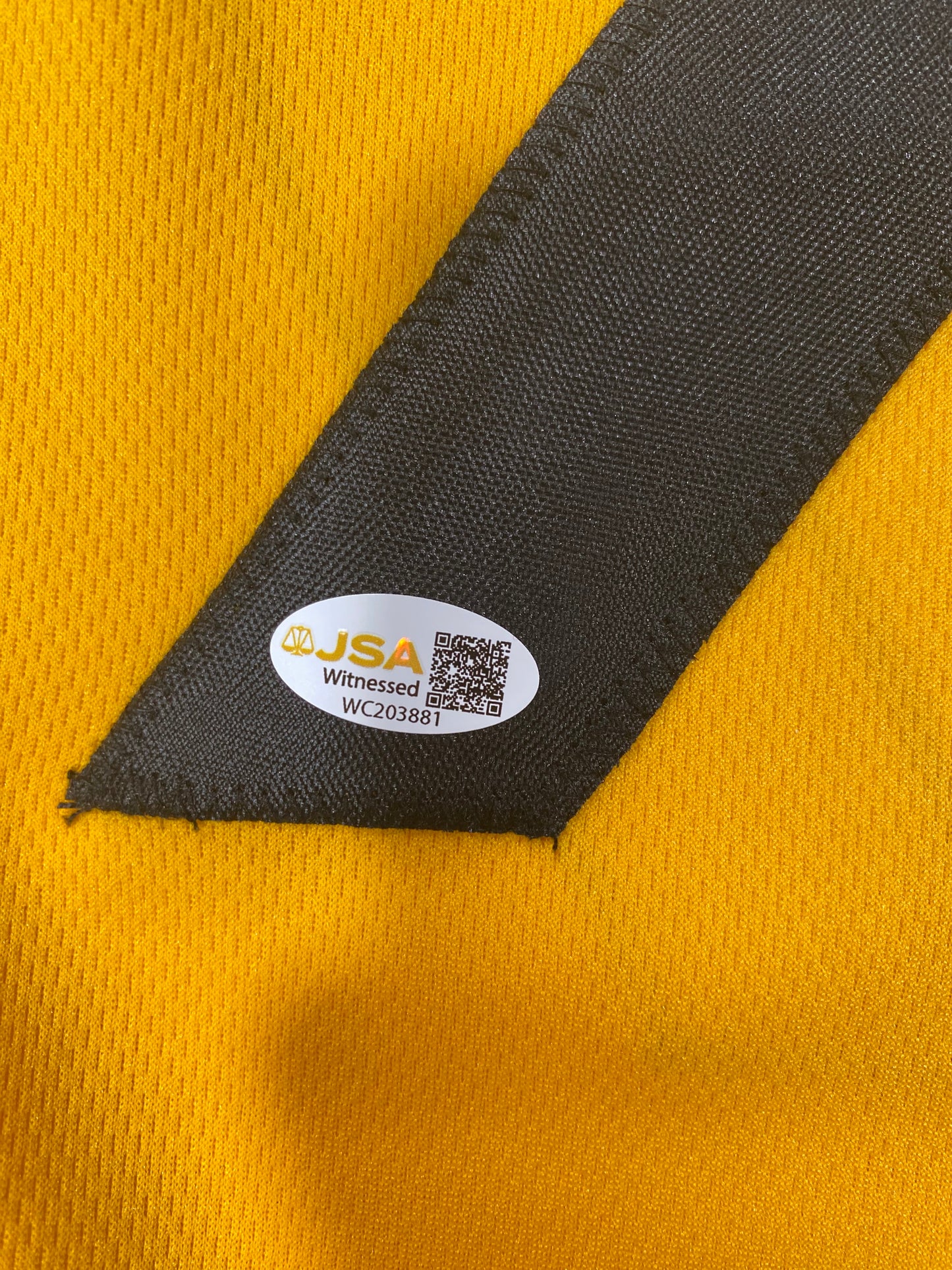 Chris Boswell signed Pittsburgh Steelers Custom Jersey Size Large JSA Authenticated Yellow