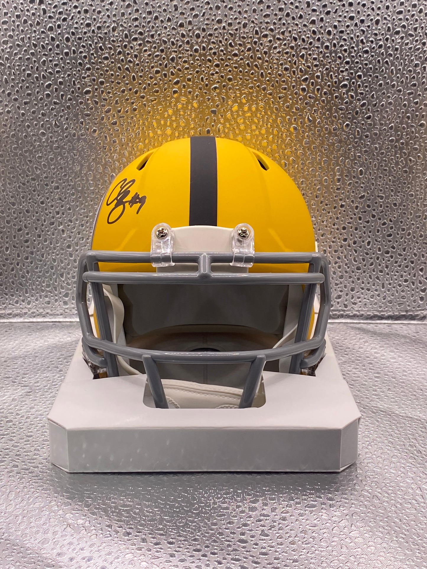 Chris Boswell signed Pittsburgh Steelers Yellow Matte Mini Helmet JSA