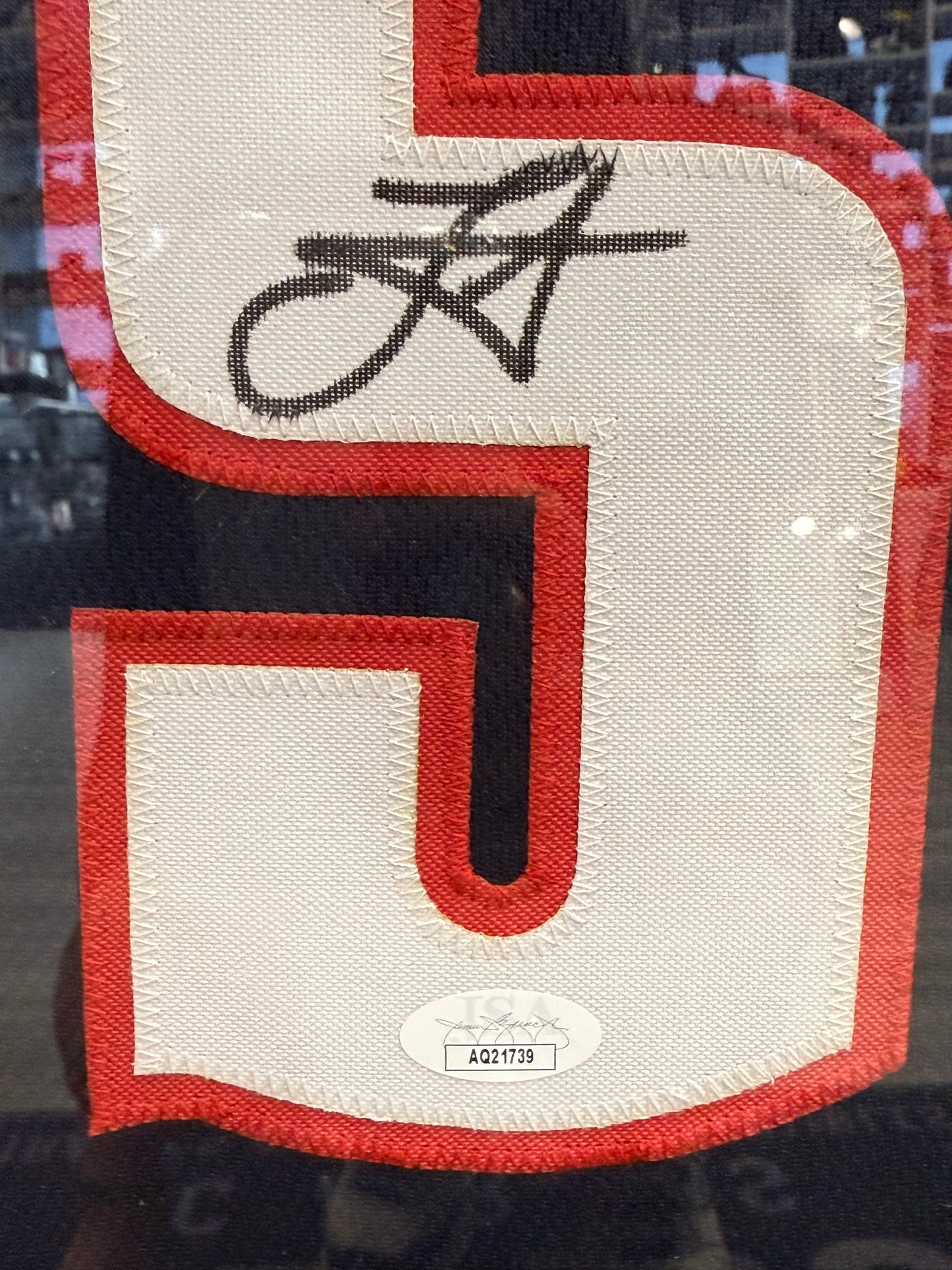 Nikola Jokic Signed Custom Denver Nuggets Framed Jersey JSA Authentication
