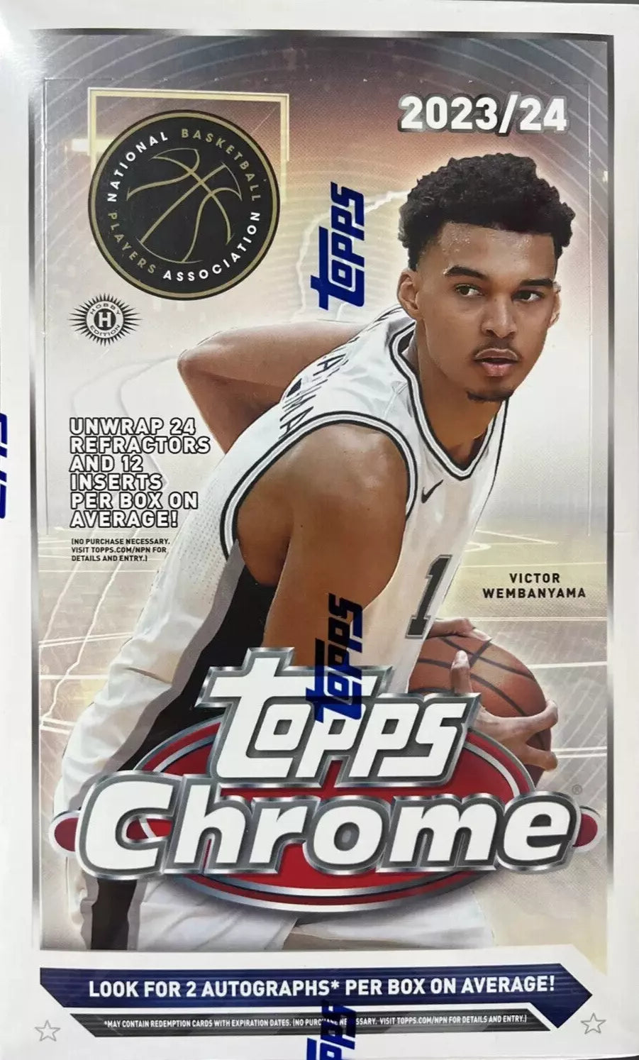 2023-24 Topps Chrome Basketball Factory Sealed Hobby Box