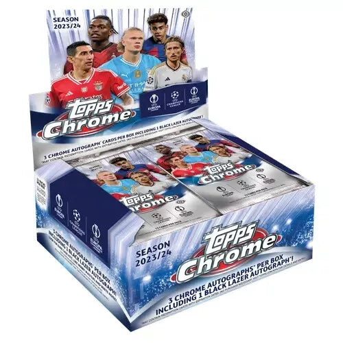 2023-24 Topps Chrome UEFA Club Competitions Jumbo Soccer Hobby Box