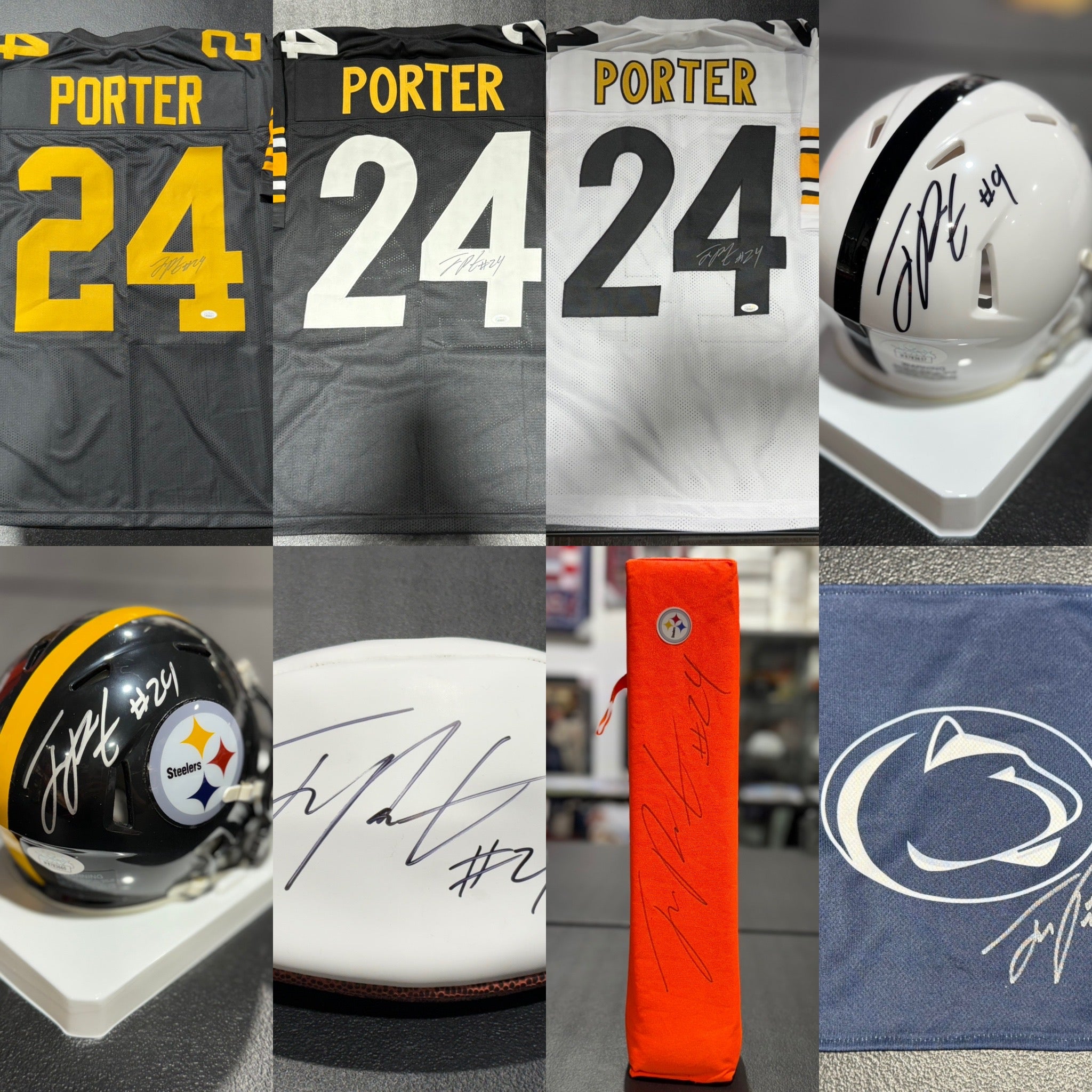Joey Porter Jr Autograph Collection Penn State/Pittsburgh Steelers ...