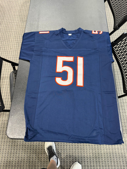 Dick Butkus Signed Chicago Bears Jersey Beckett Size XL