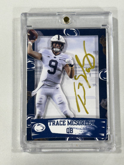 Trace McSorley Signed Custom Card Penn State Throw