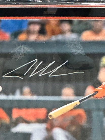 Adley Rutschman Signed Framed 16x20 Baltimore Orioles Photo Fanatics Batting