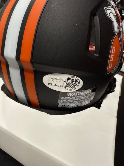 Mason Rudolph Oklahoma State Cowboys JSA COA Autographed Mini Helmet Black