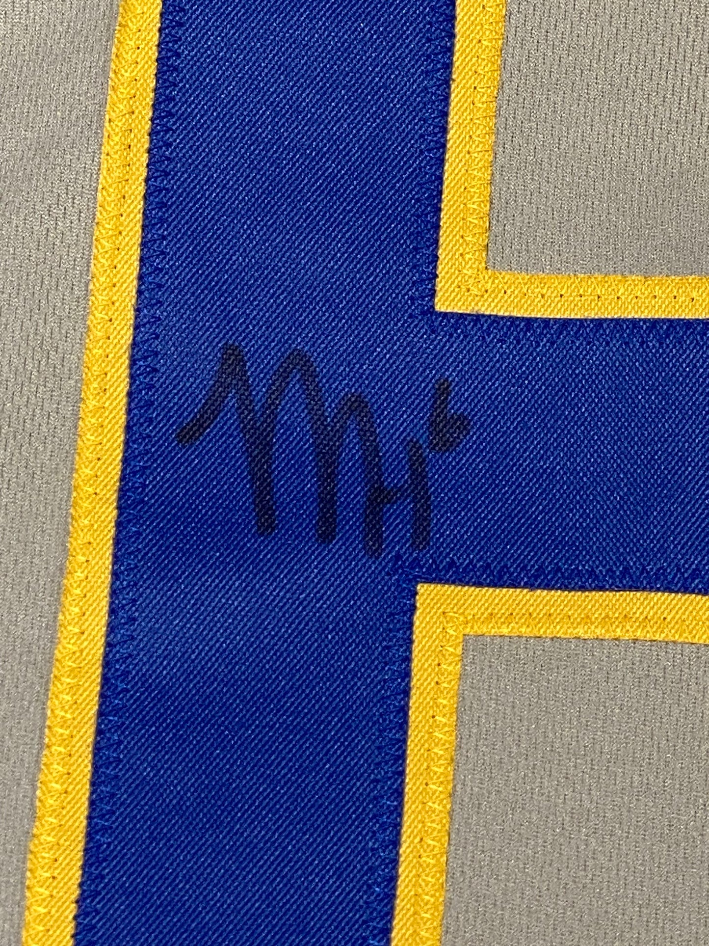 Mason Heintschel Signed Gray Custom Pitt Panthers Jersery JSA Size L